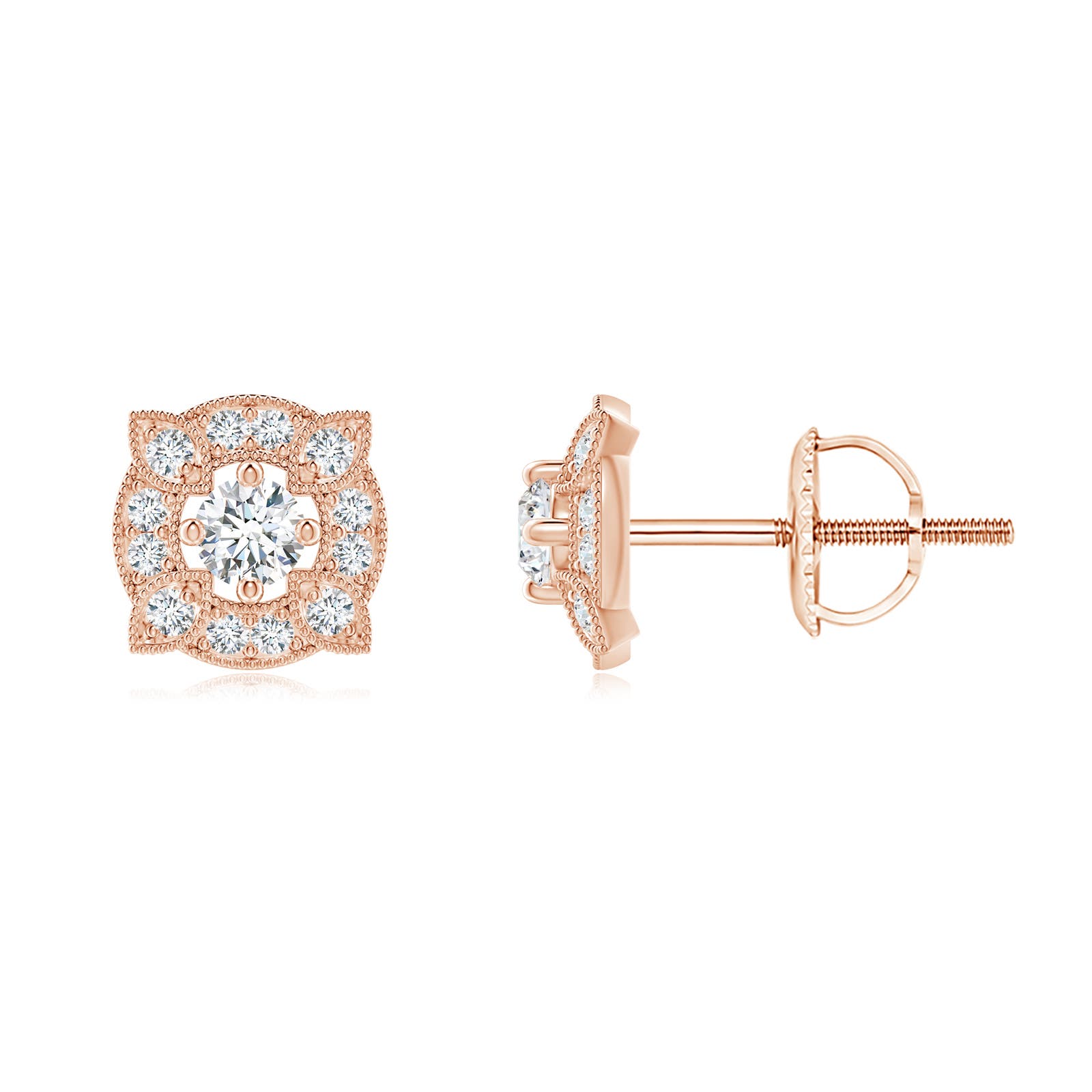 G, VS2 / 0.26 CT / 14 KT Rose Gold