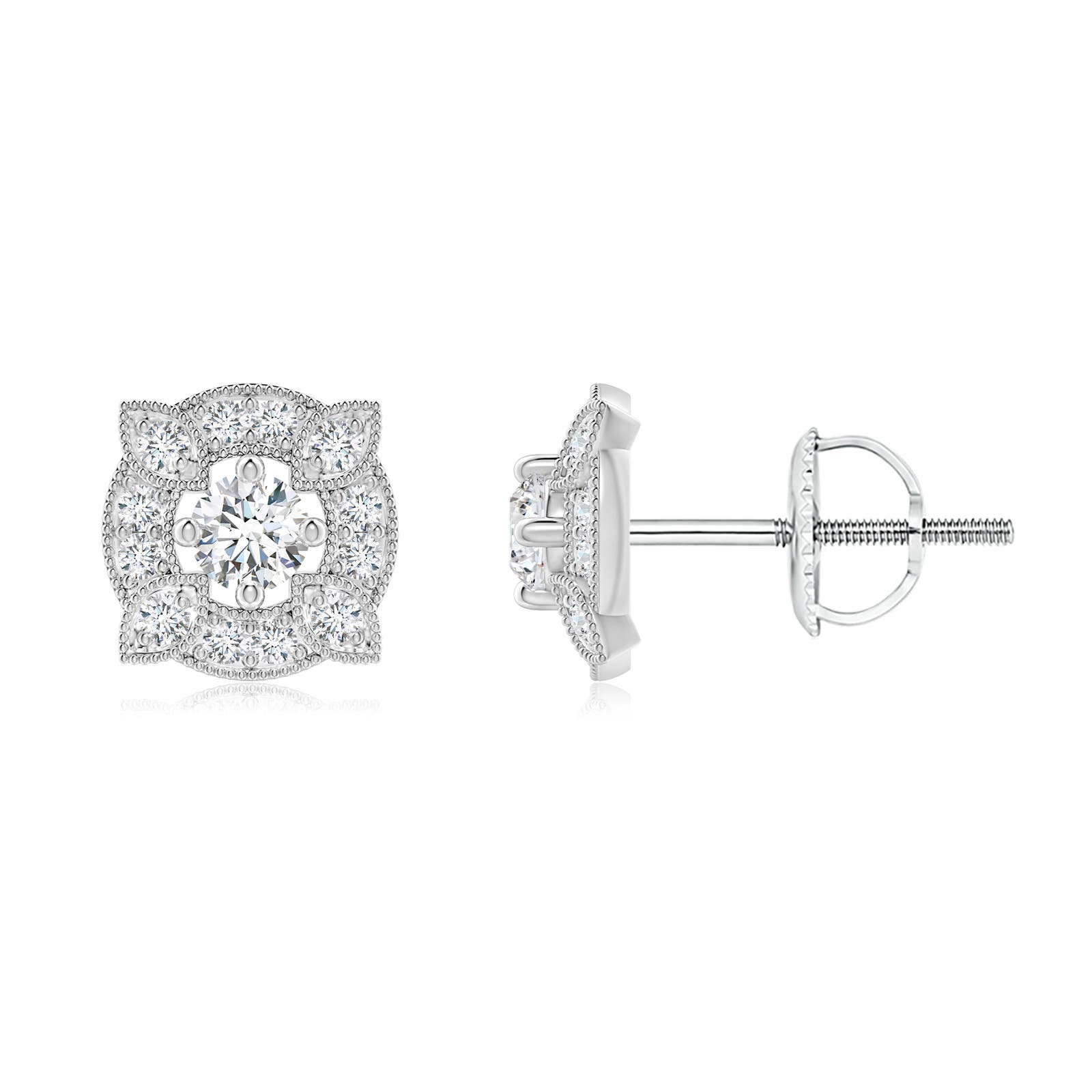 F-G, VS / 0.32 CT / 14 KT White Gold