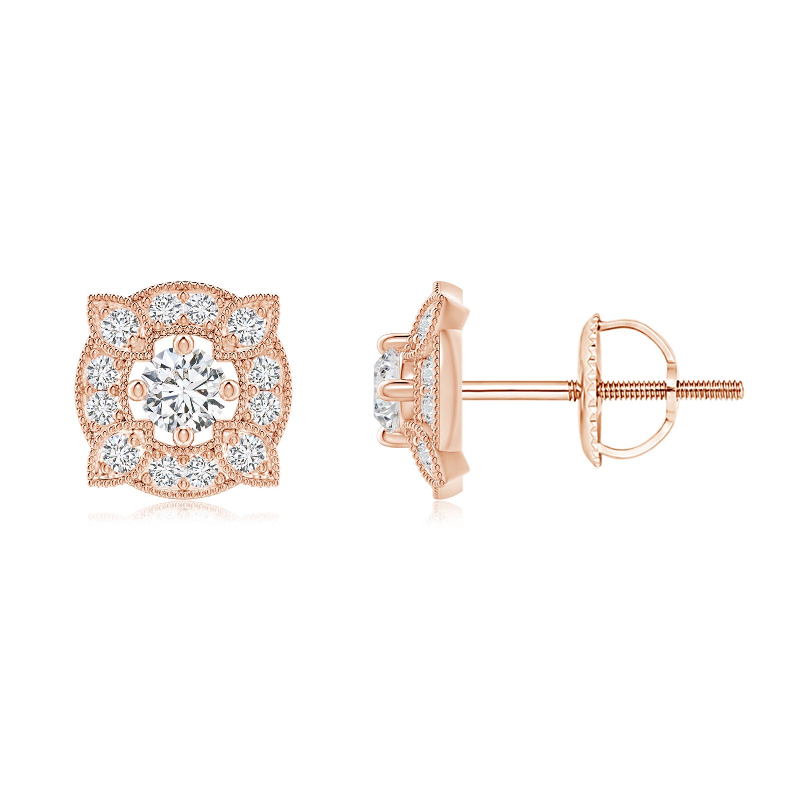 H, SI2 / 0.32 CT / 14 KT Rose Gold