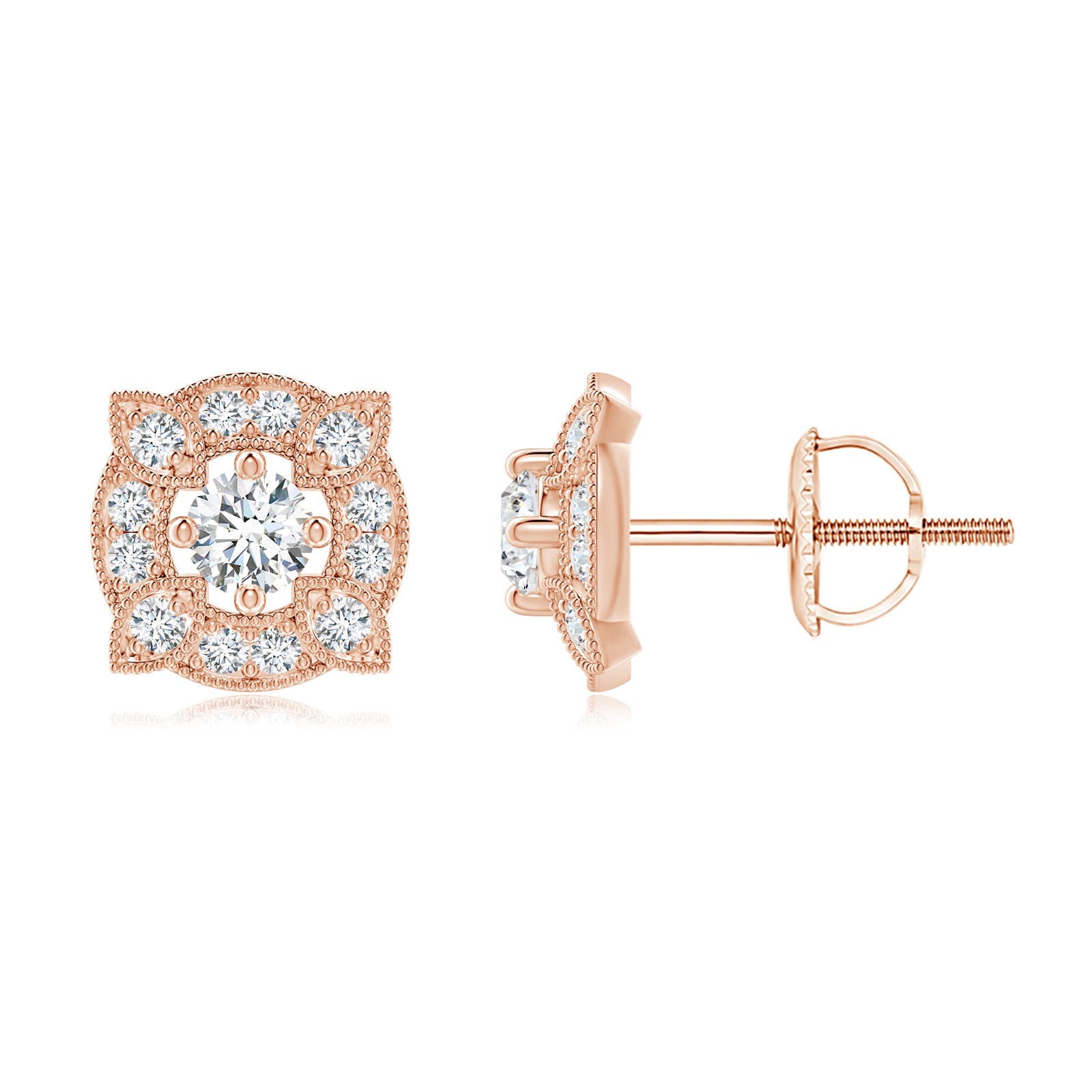 G, VS2 / 0.38 CT / 14 KT Rose Gold