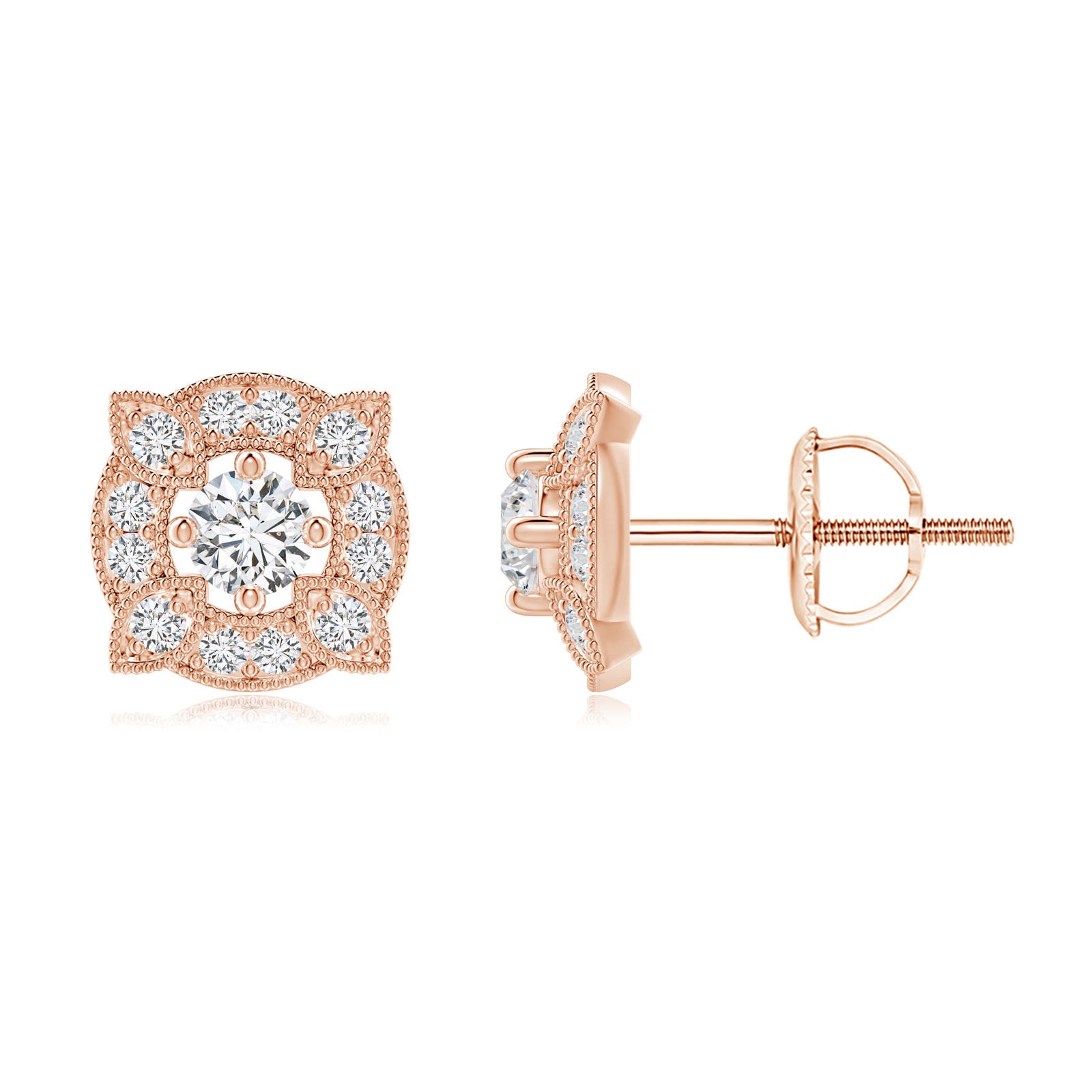 H, SI2 / 0.38 CT / 14 KT Rose Gold