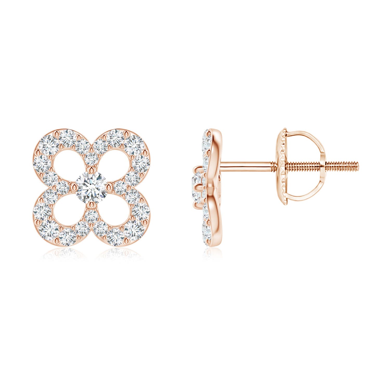 F-G, VS / 0.49 CT / 14 KT Rose Gold