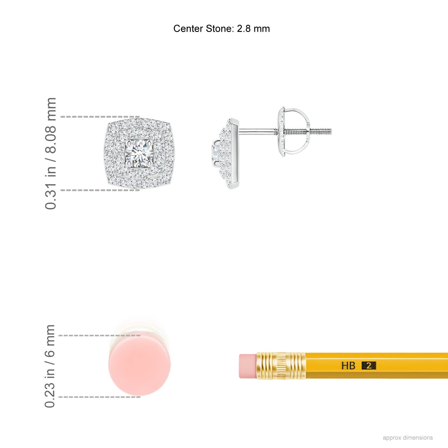 F-G, VS / 0.52 CT / 14 KT White Gold