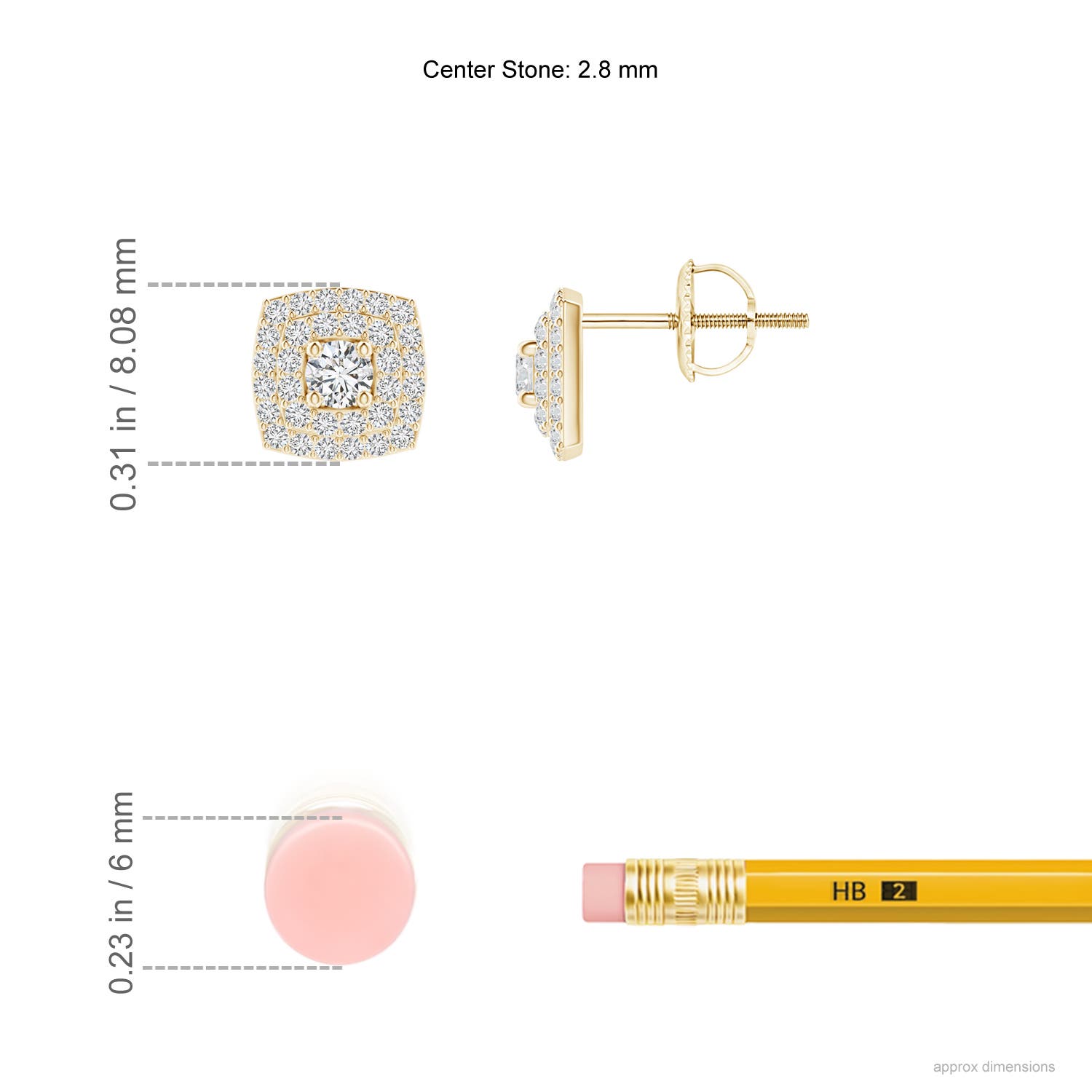 H, SI2 / 0.52 CT / 14 KT Yellow Gold