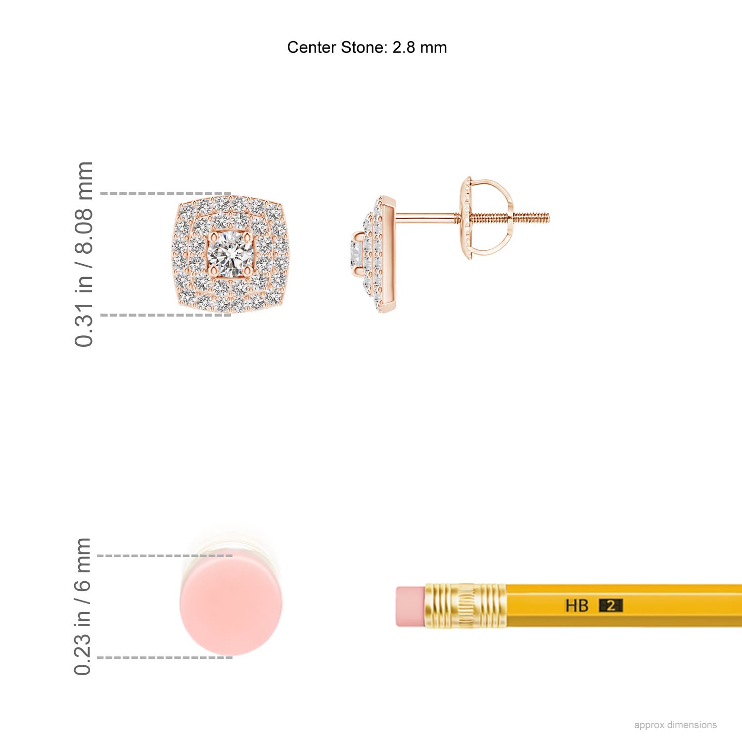 I-J, I1-I2 / 0.52 CT / 14 KT Rose Gold