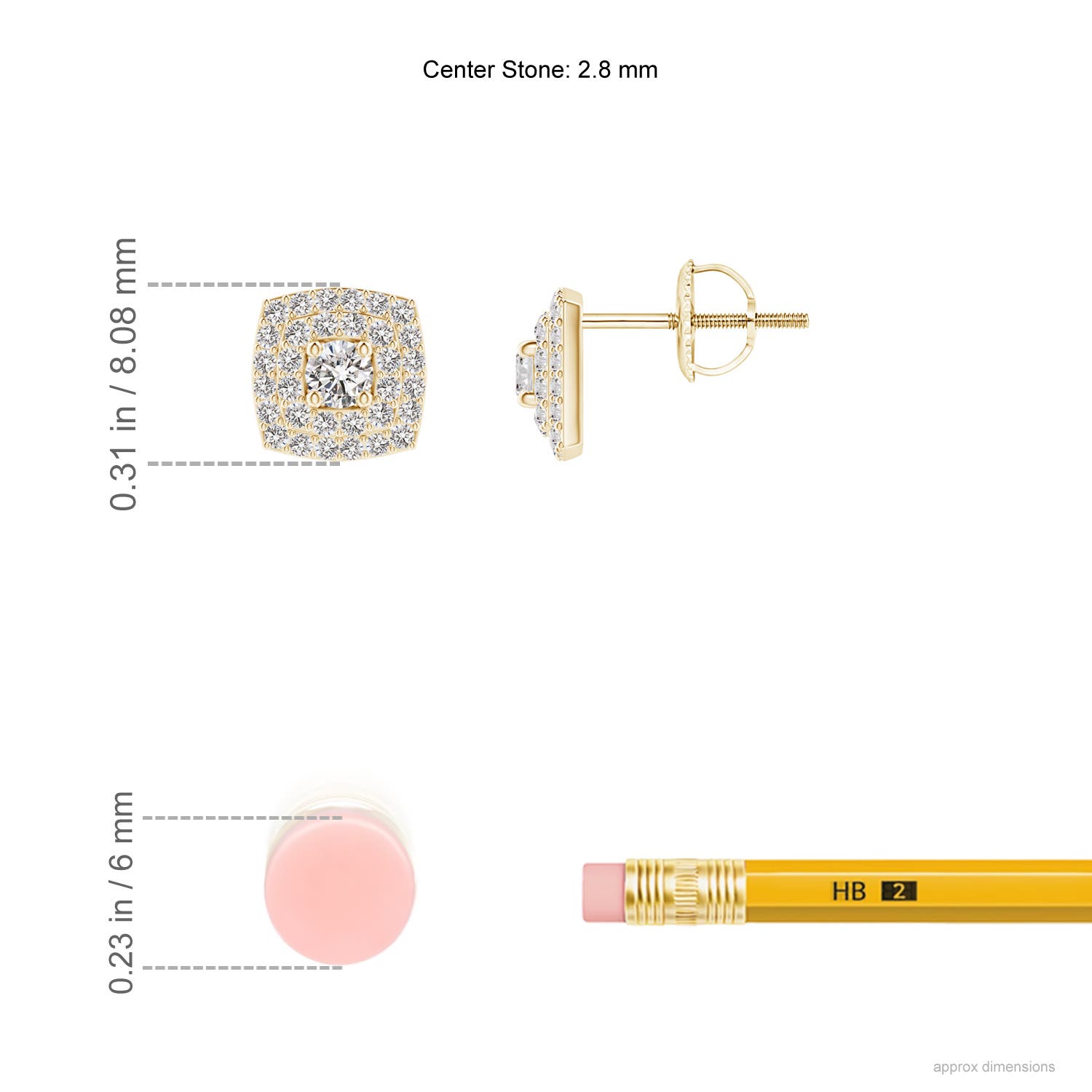 I-J, I1-I2 / 0.52 CT / 14 KT Yellow Gold