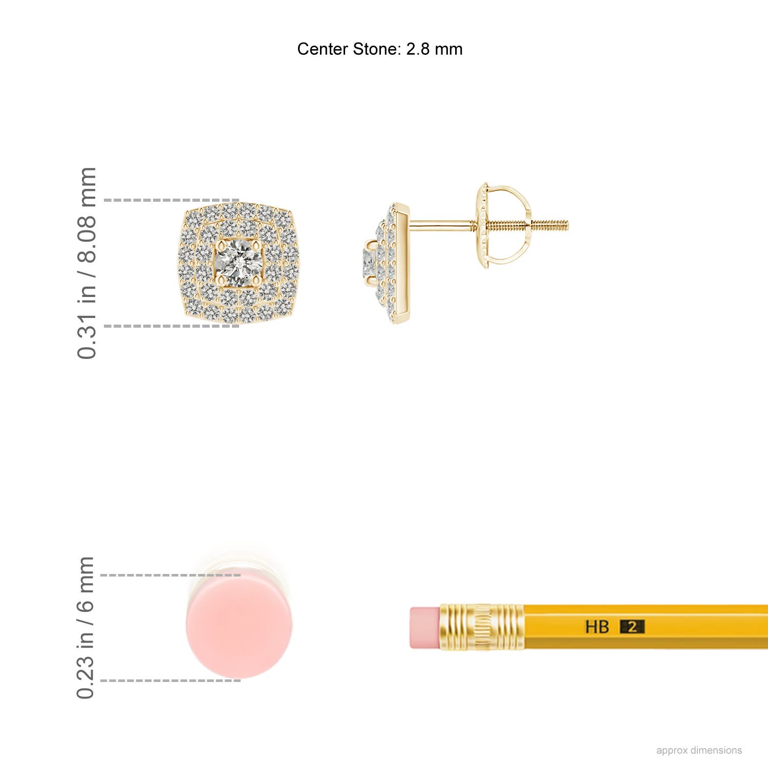 K, I3 / 0.52 CT / 14 KT Yellow Gold