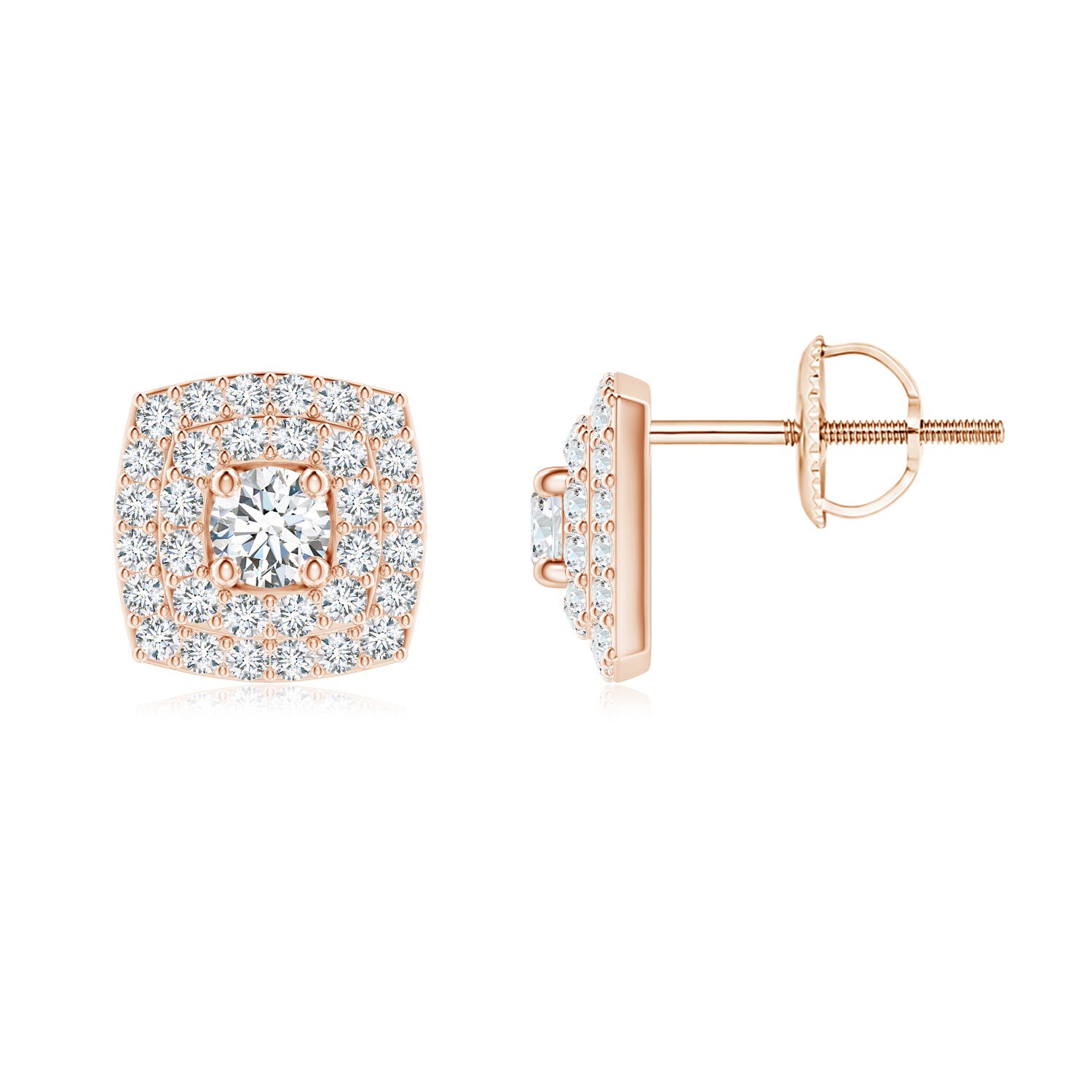 F-G, VS / 0.68 CT / 14 KT Rose Gold