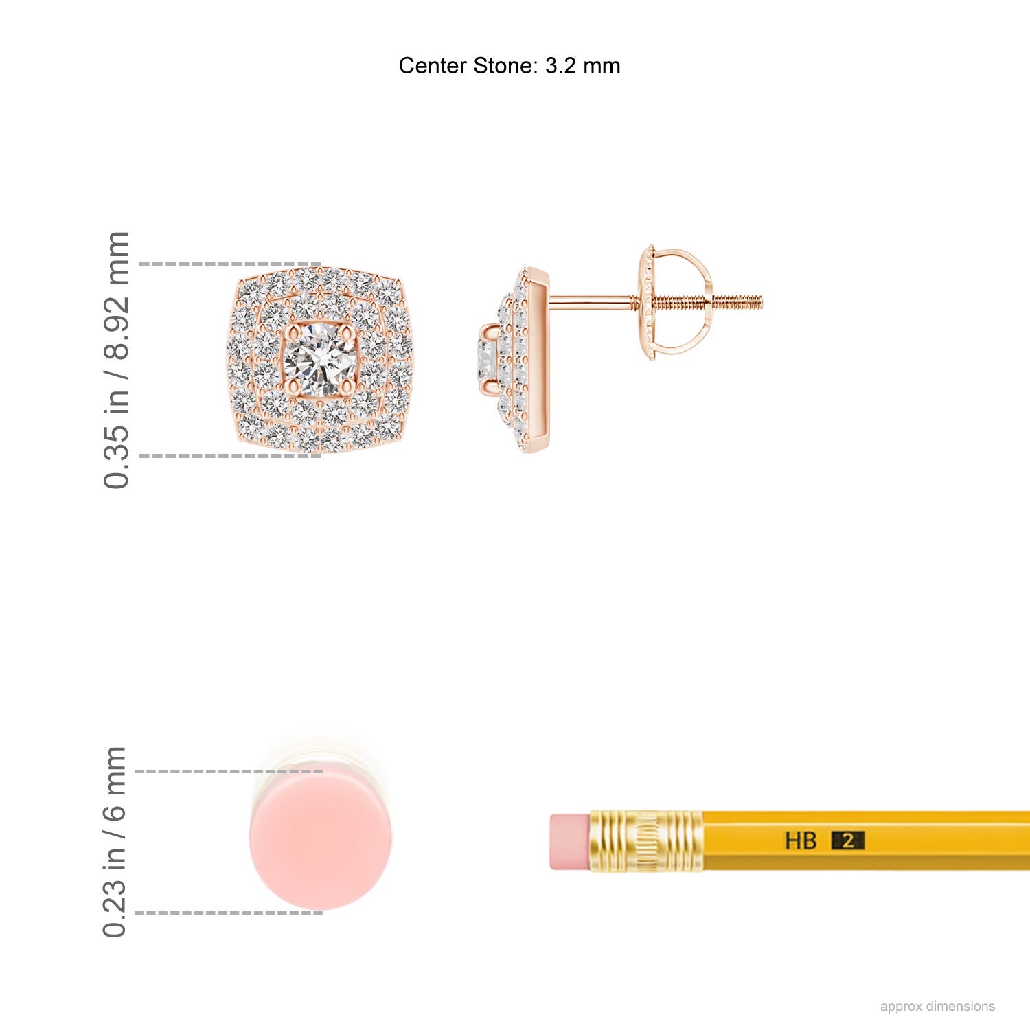 I-J, I1-I2 / 0.68 CT / 14 KT Rose Gold