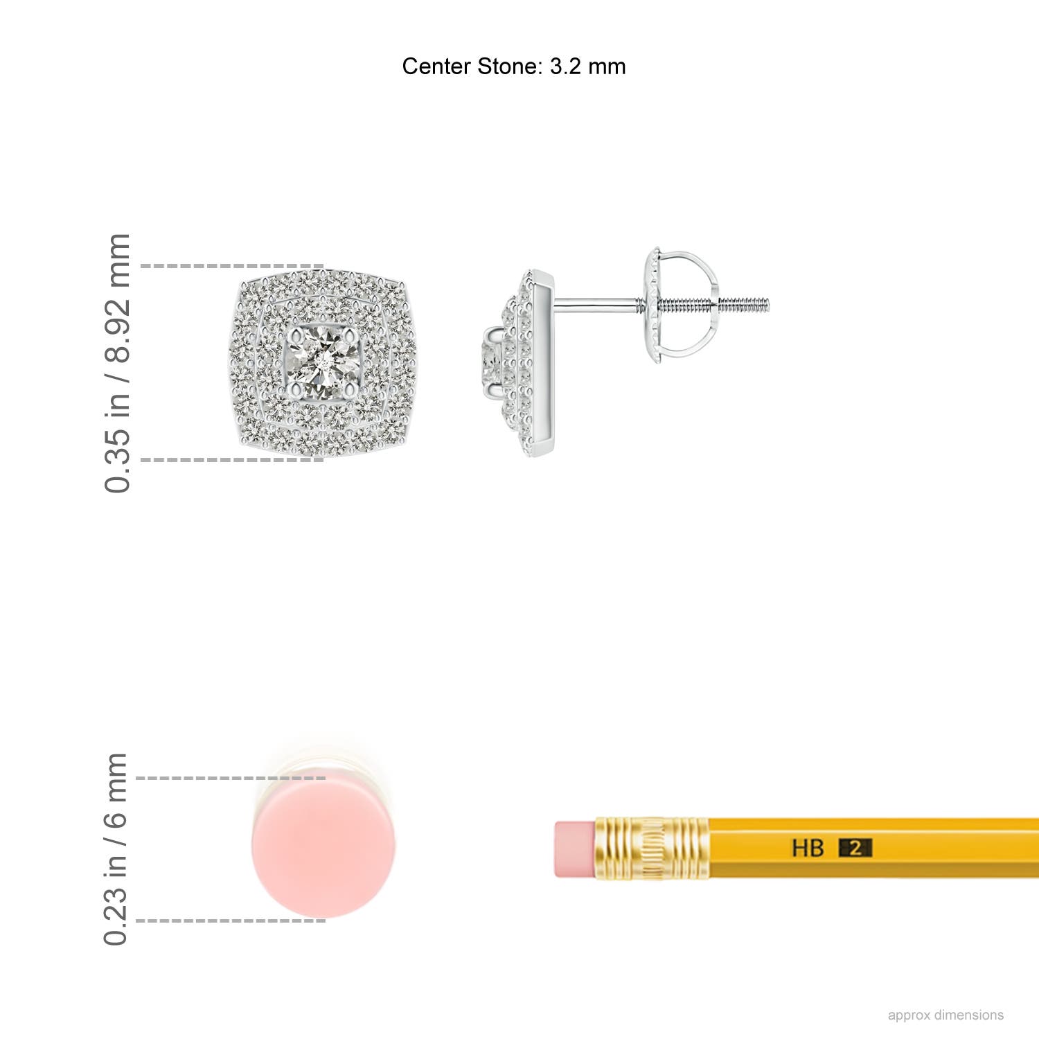 K, I3 / 0.68 CT / 14 KT White Gold