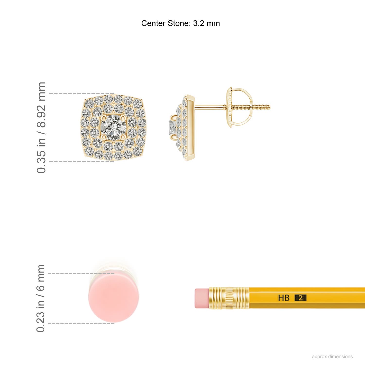 K, I3 / 0.68 CT / 14 KT Yellow Gold