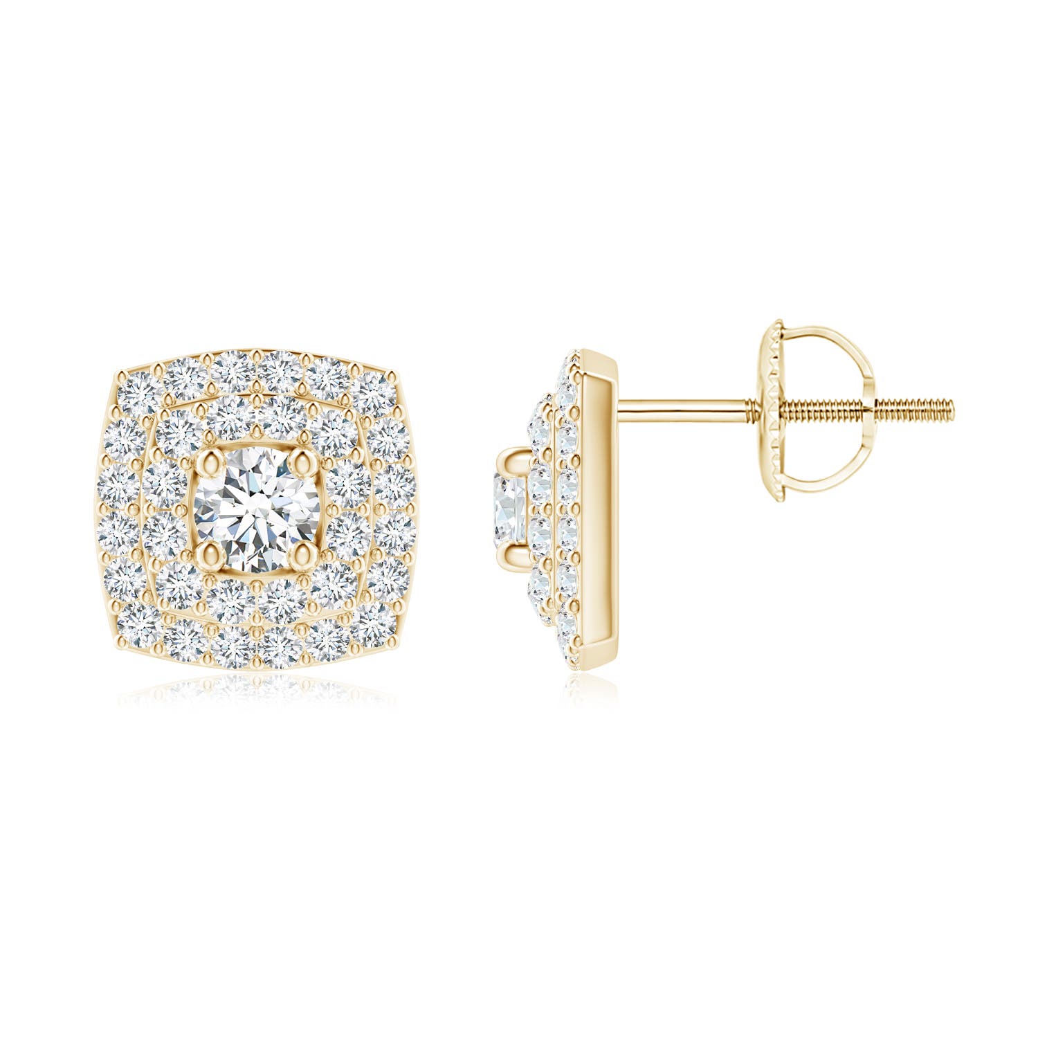 F-G, VS / 0.88 CT / 14 KT Yellow Gold