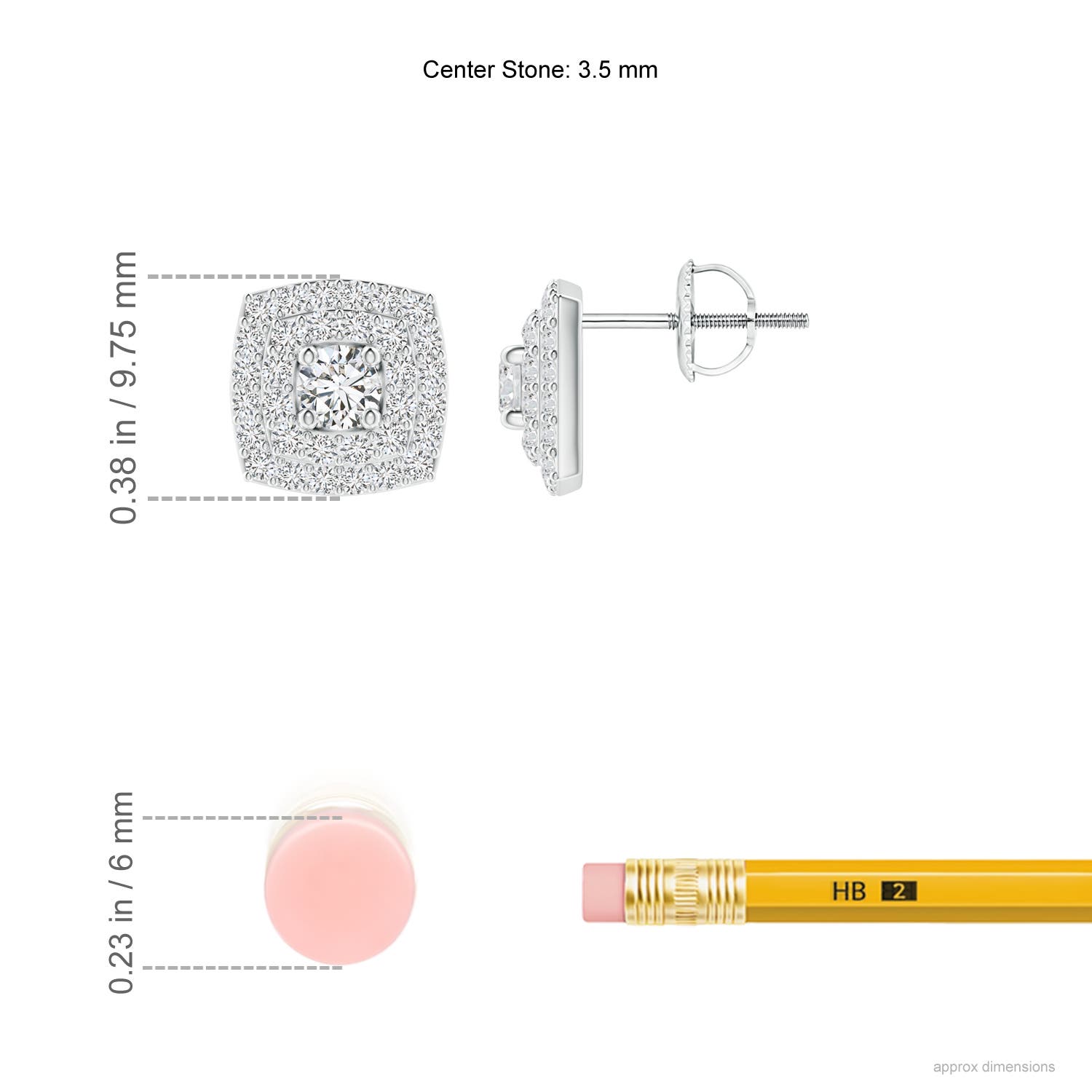 H, SI2 / 0.88 CT / 14 KT White Gold