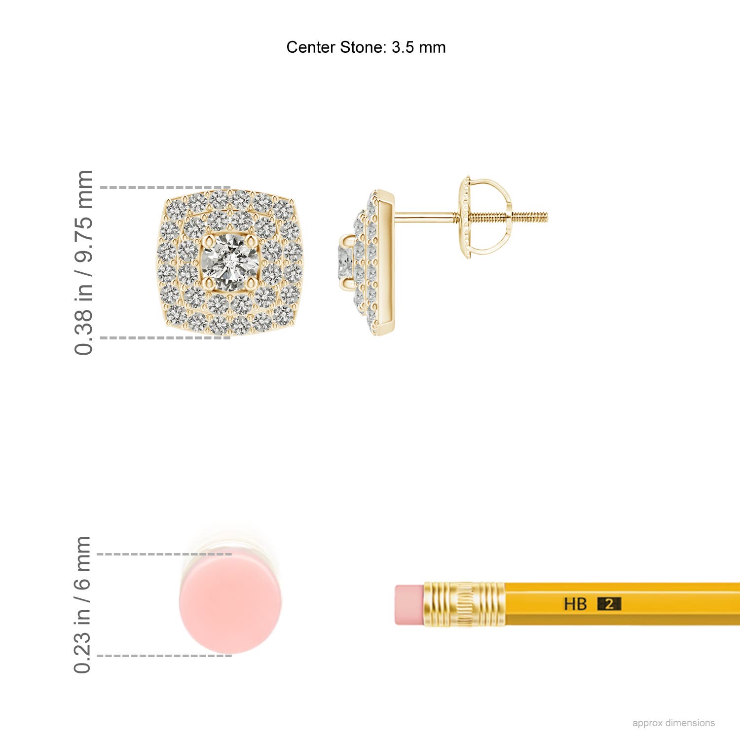 K, I3 / 0.88 CT / 14 KT Yellow Gold