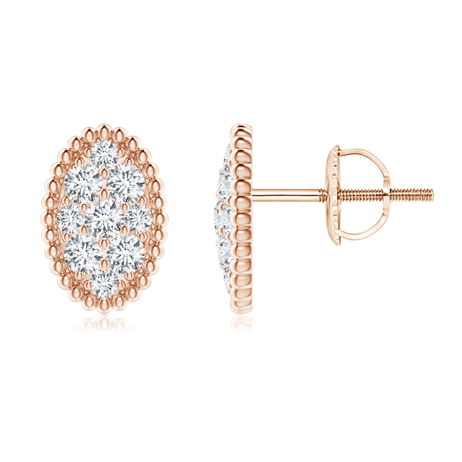 F-G, VS / 0.5 CT / 14 KT Rose Gold