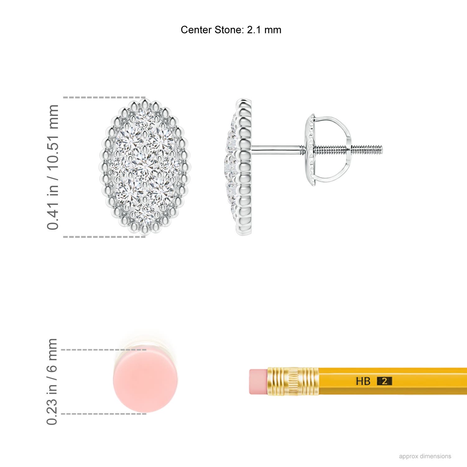 H, SI2 / 0.5 CT / 14 KT White Gold