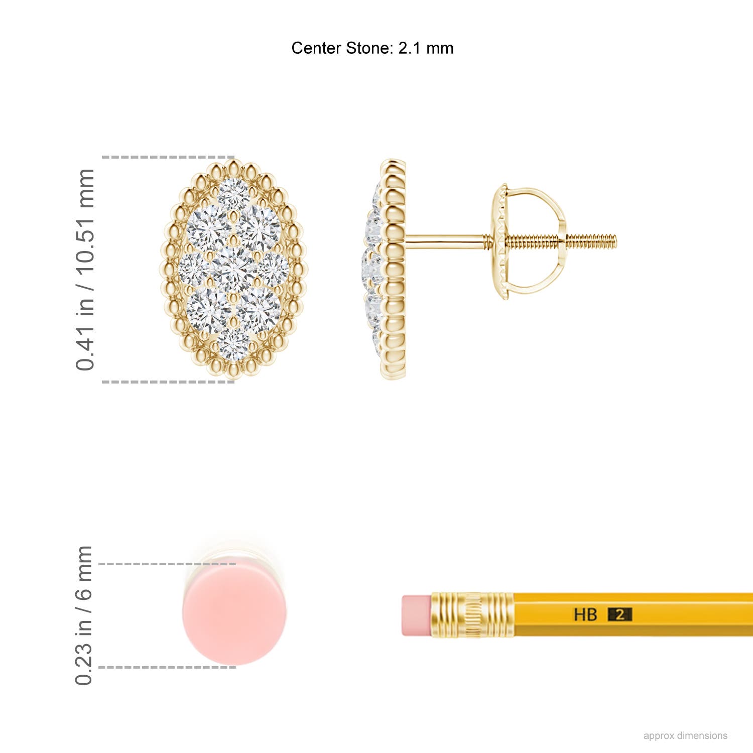 H, SI2 / 0.5 CT / 14 KT Yellow Gold