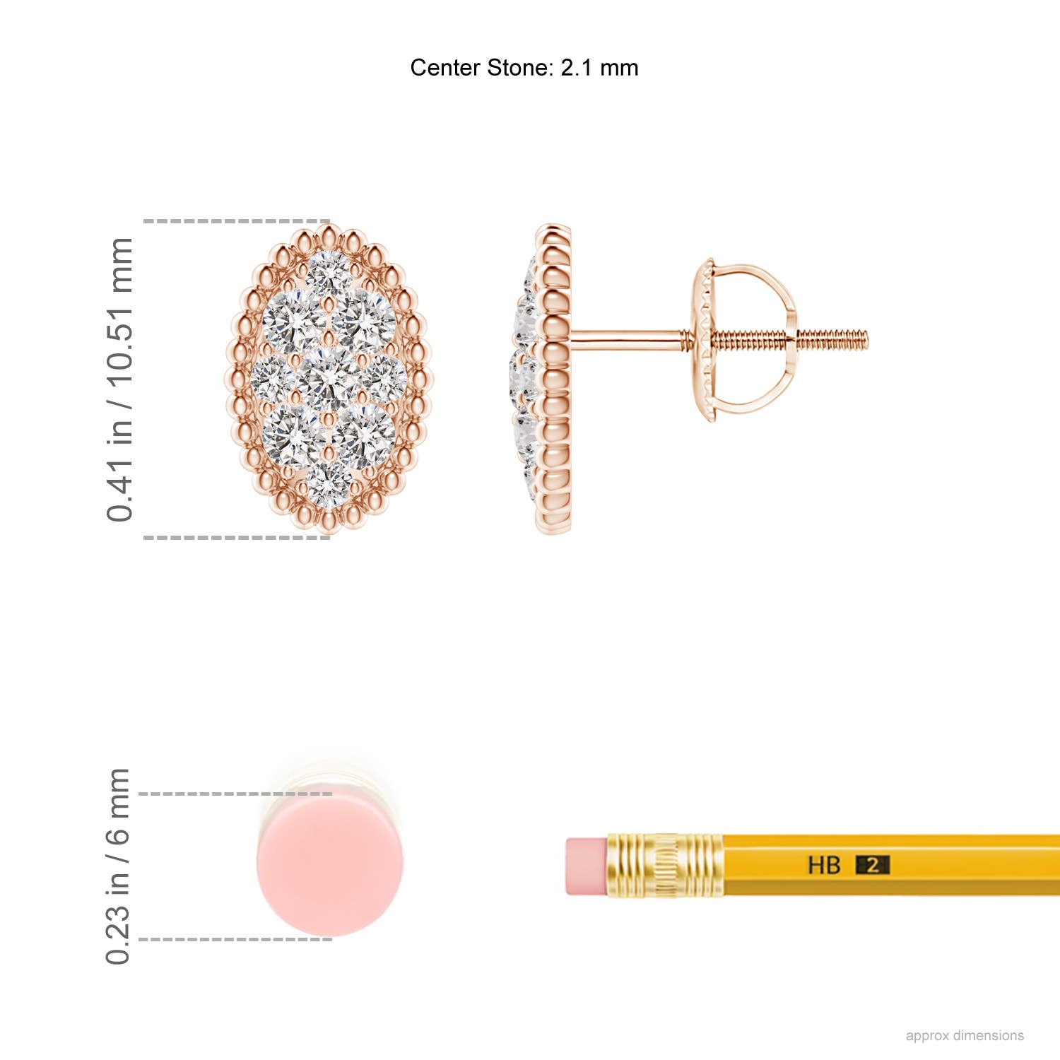 I-J, I1-I2 / 0.5 CT / 14 KT Rose Gold