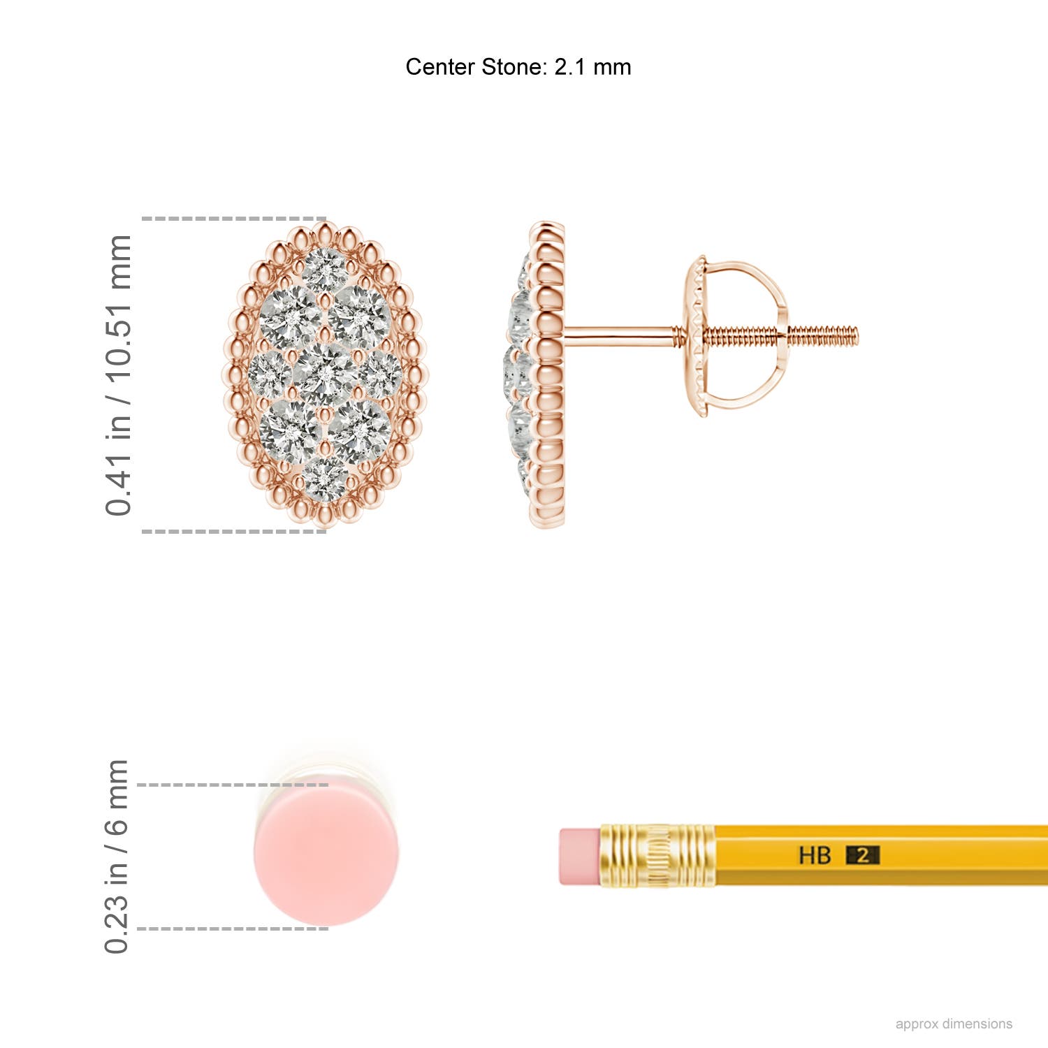 K, I3 / 0.5 CT / 14 KT Rose Gold