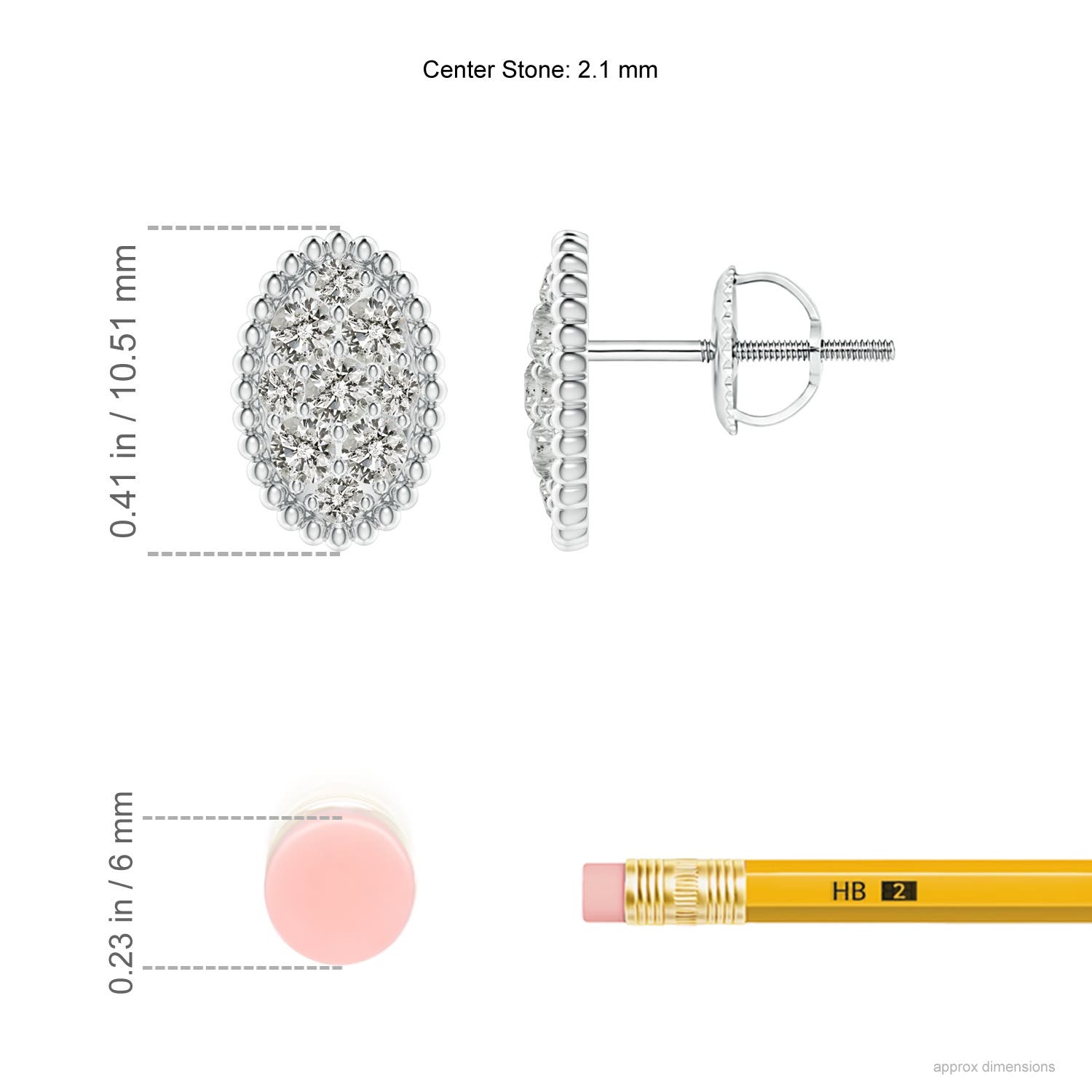 K, I3 / 0.5 CT / 14 KT White Gold