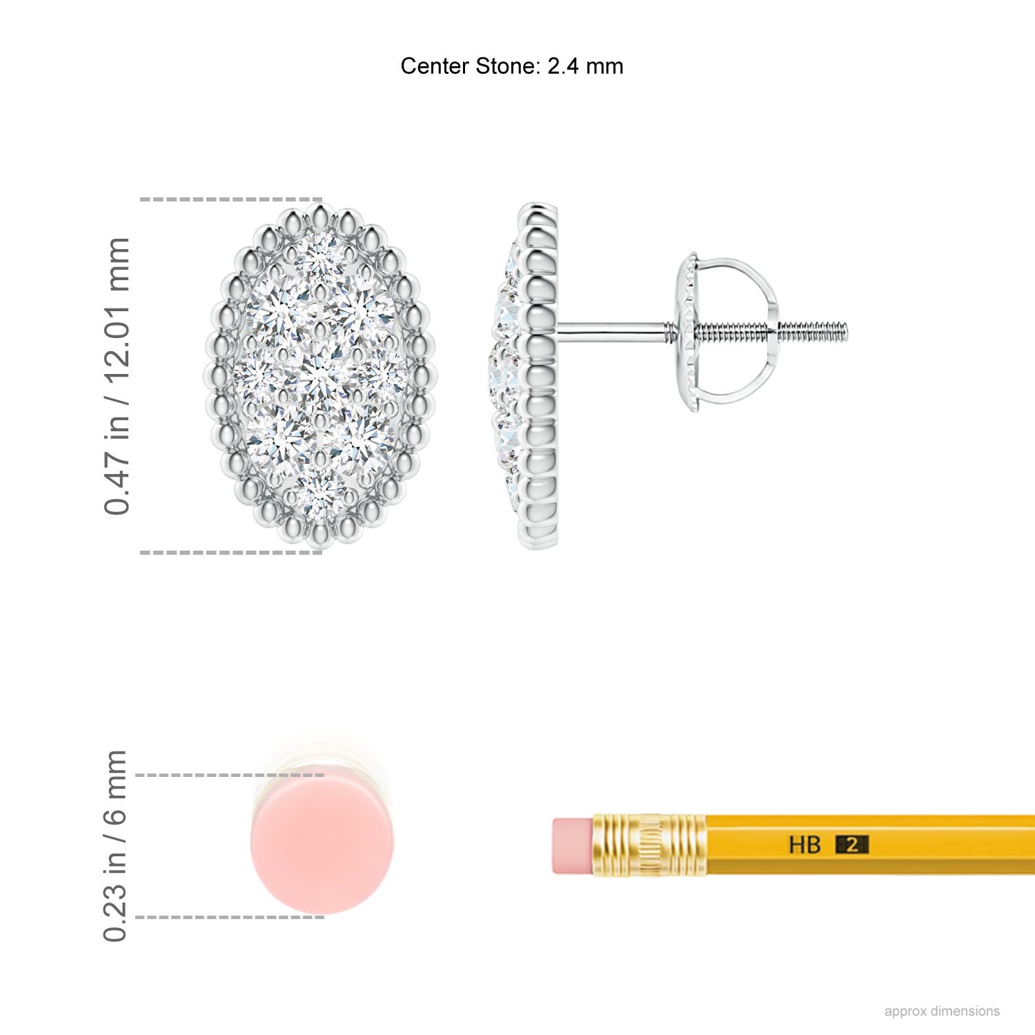 F-G, VS / 0.75 CT / 14 KT White Gold