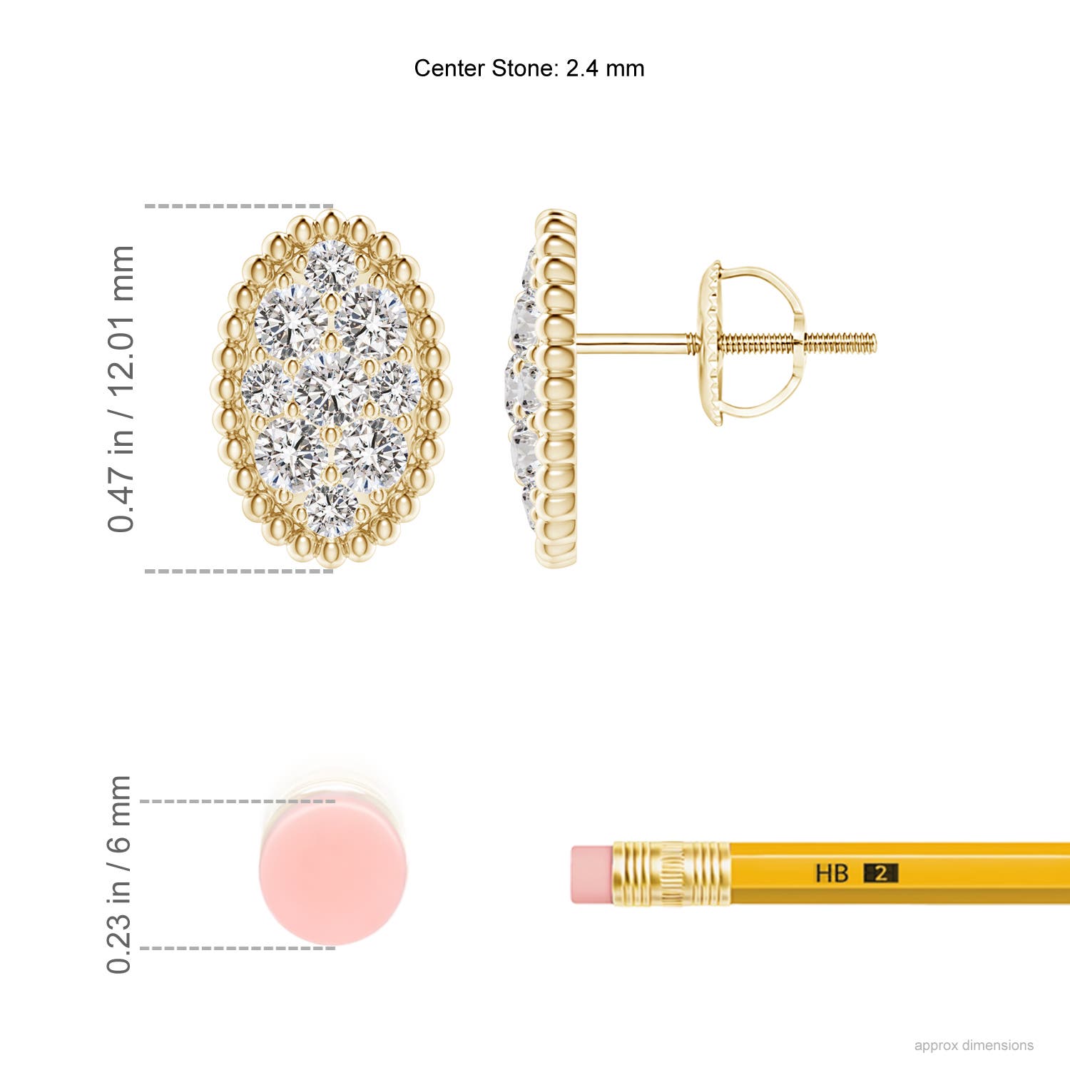 I-J, I1-I2 / 0.75 CT / 14 KT Yellow Gold