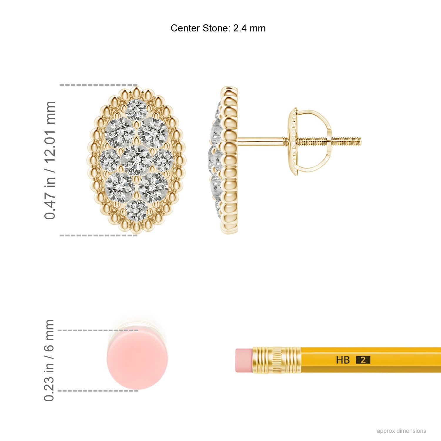 K, I3 / 0.75 CT / 14 KT Yellow Gold