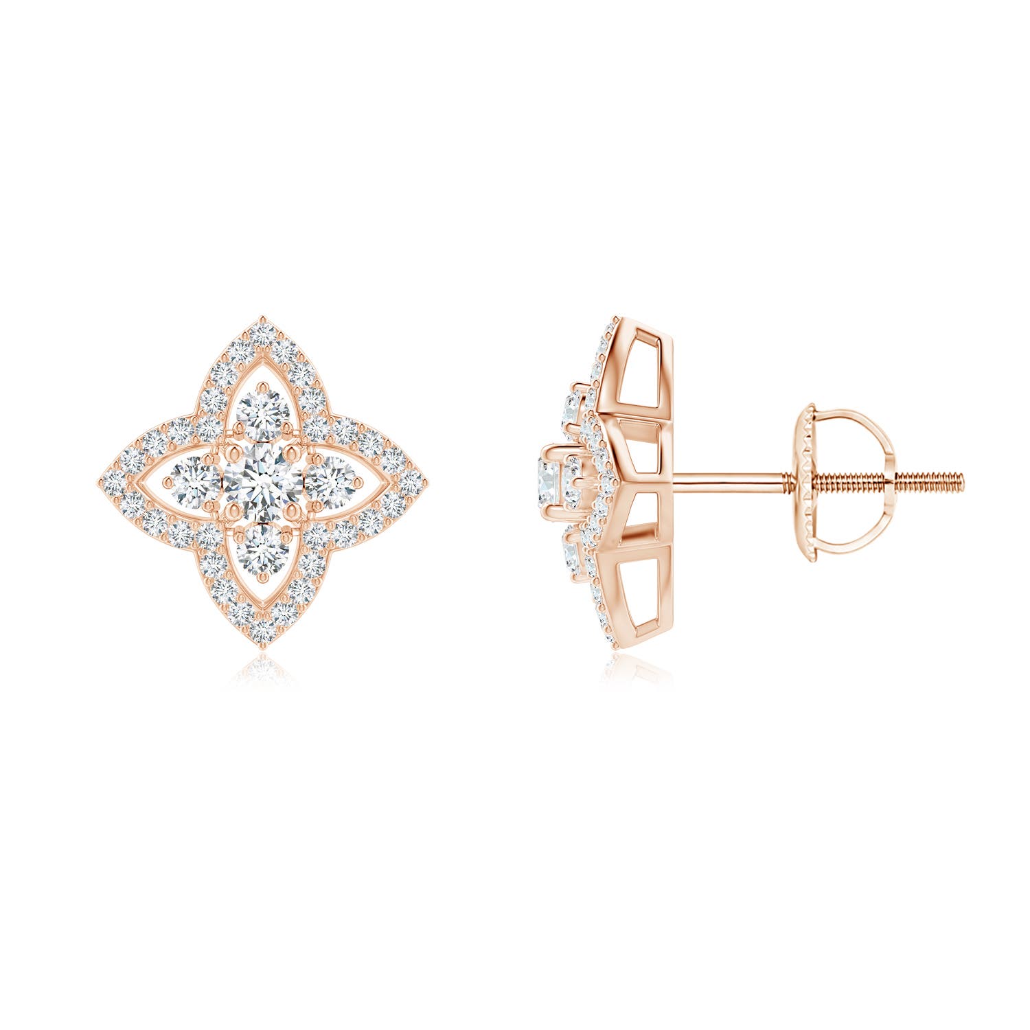 F-G, VS / 0.52 CT / 14 KT Rose Gold