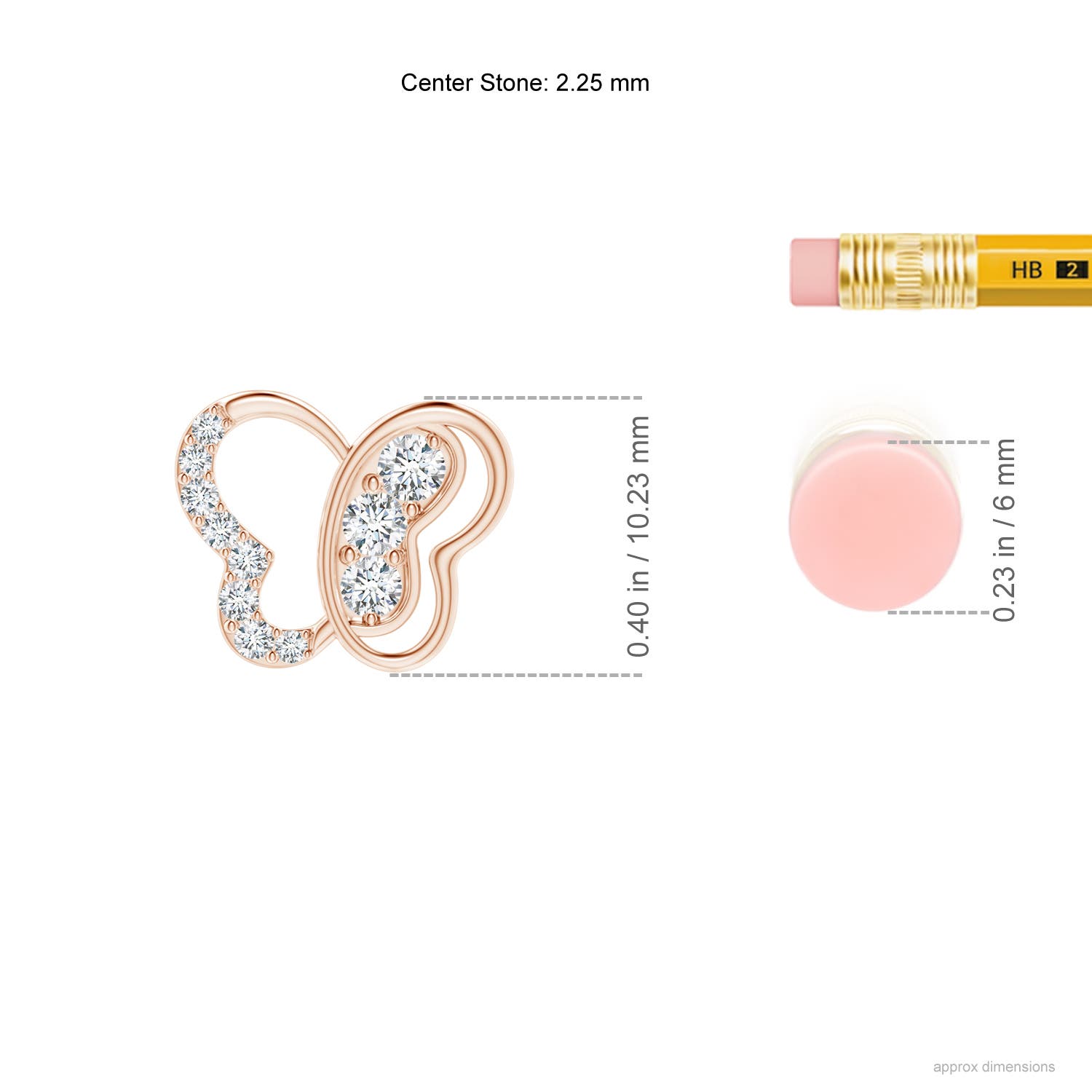 G, VS2 / 0.38 CT / 14 KT Rose Gold