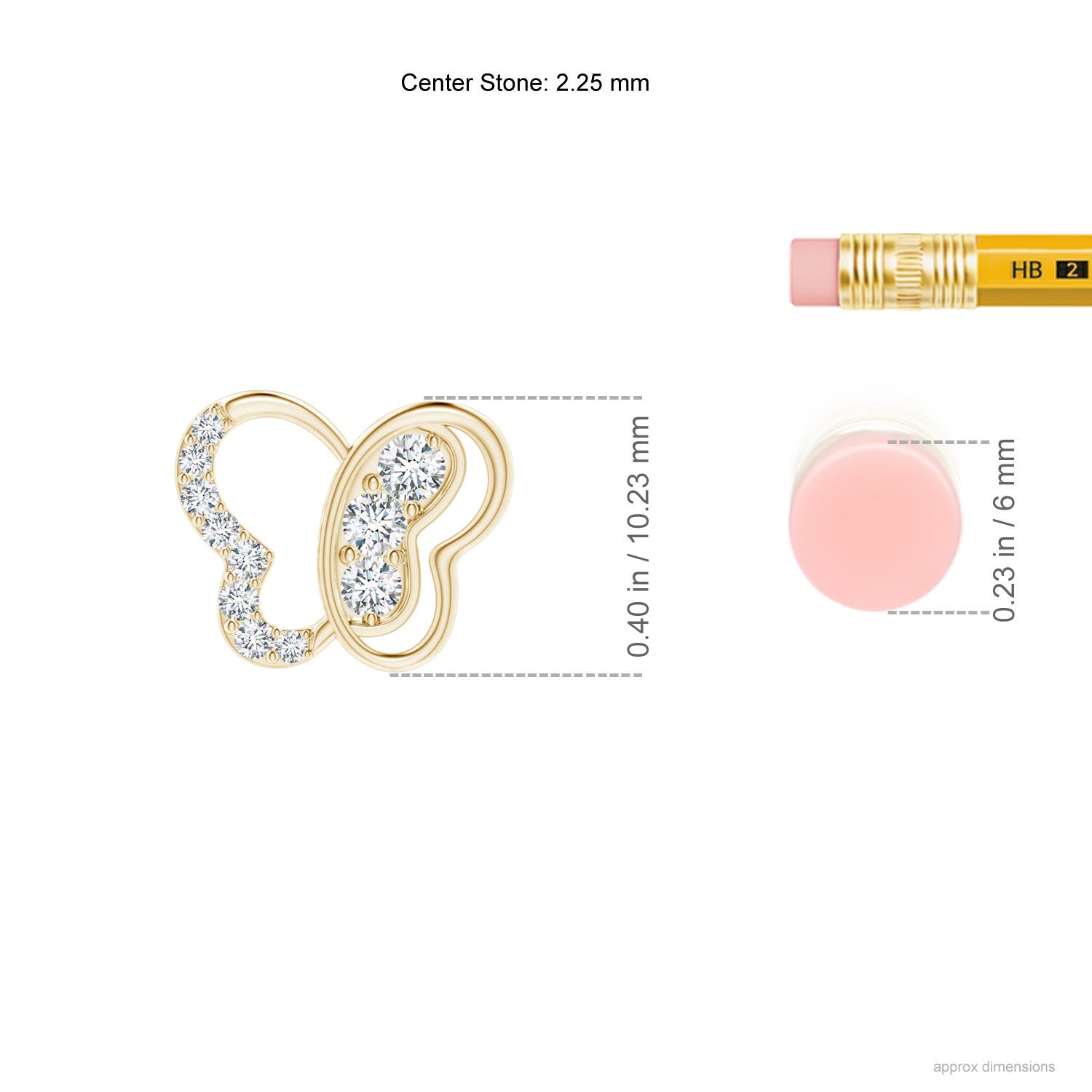 G, VS2 / 0.38 CT / 14 KT Yellow Gold