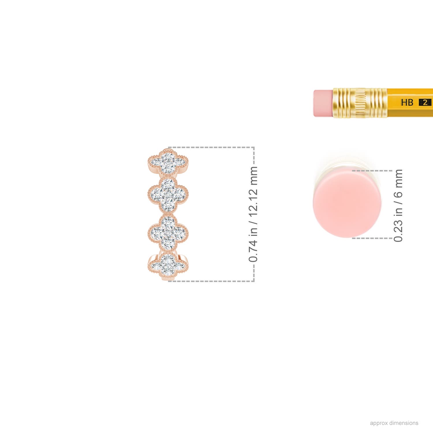 G, VS2 / 0.24 CT / 14 KT Rose Gold