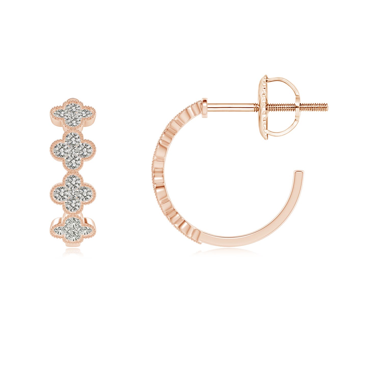 K, I3 / 0.24 CT / 14 KT Rose Gold