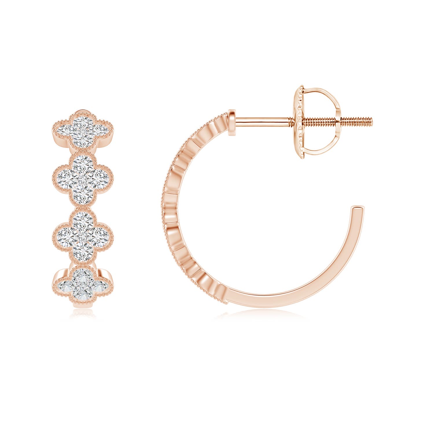 H, SI2 / 0.38 CT / 14 KT Rose Gold