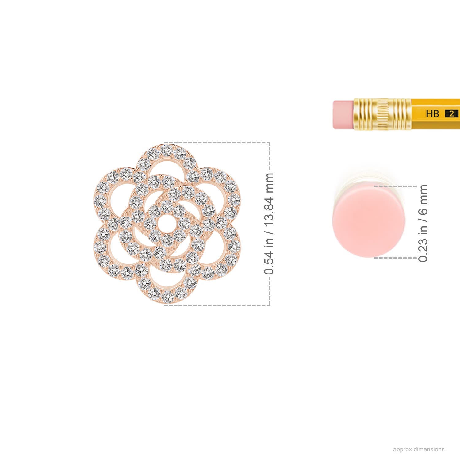 I-J, I1-I2 / 0.66 CT / 14 KT Rose Gold