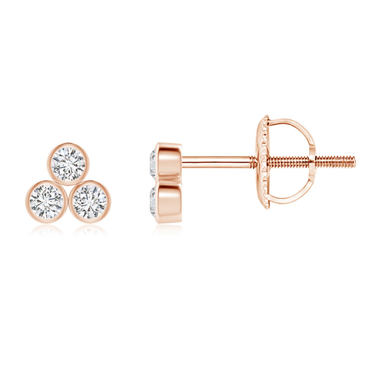 H, SI2 / 0.13 CT / 14 KT Rose Gold