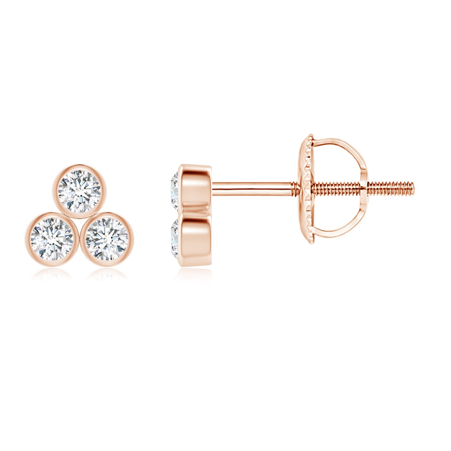 G, VS2 / 0.16 CT / 14 KT Rose Gold