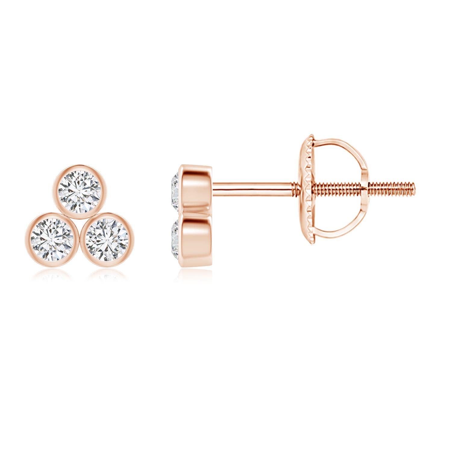 H, SI2 / 0.16 CT / 14 KT Rose Gold