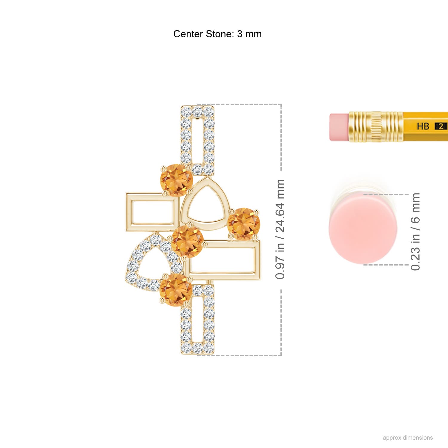 AAA - Citrine / 1.15 CT / 14 KT Yellow Gold