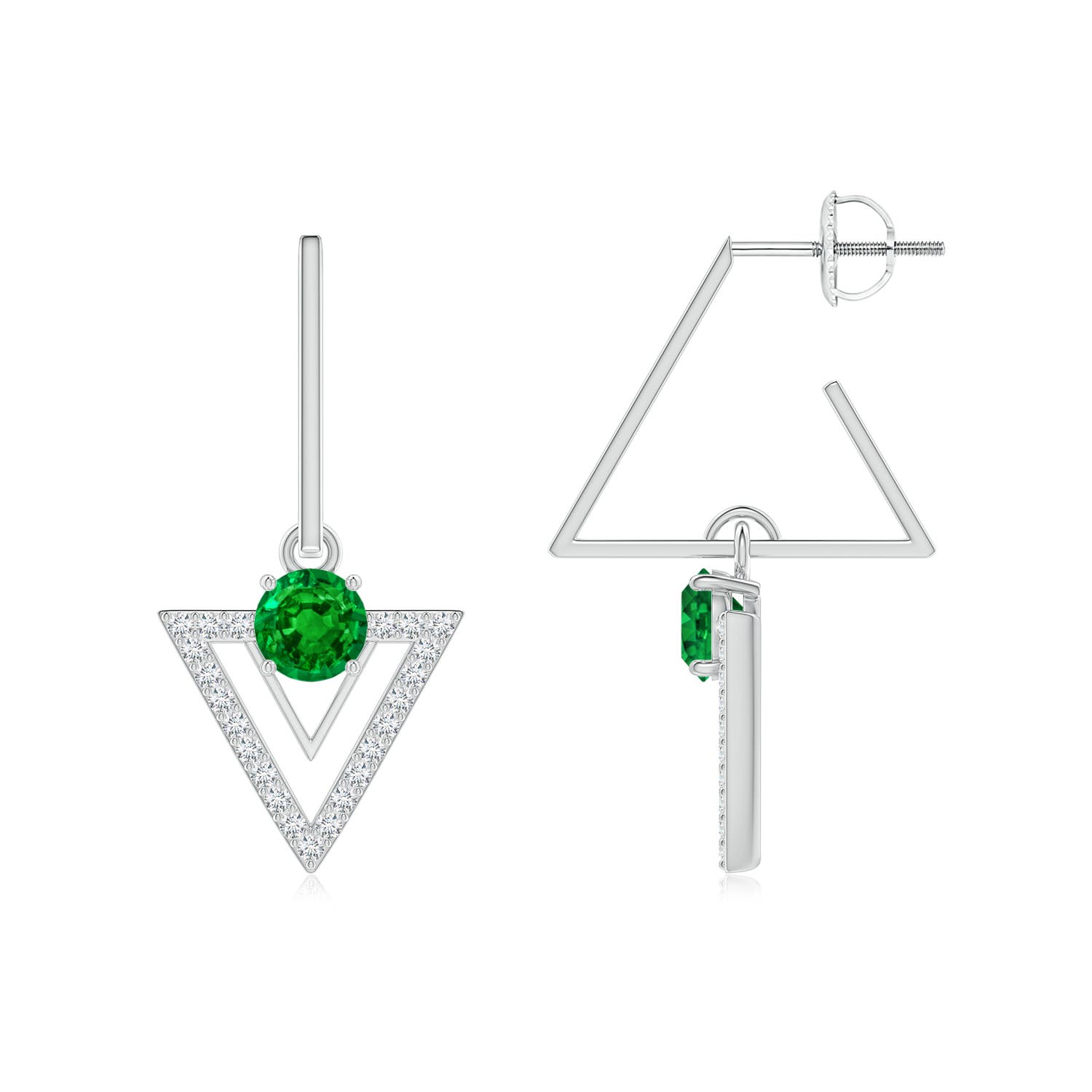 AAAA - Emerald / 1.27 CT / 14 KT White Gold