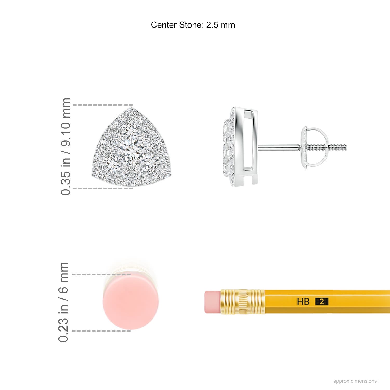 H, SI2 / 0.49 CT / 14 KT White Gold