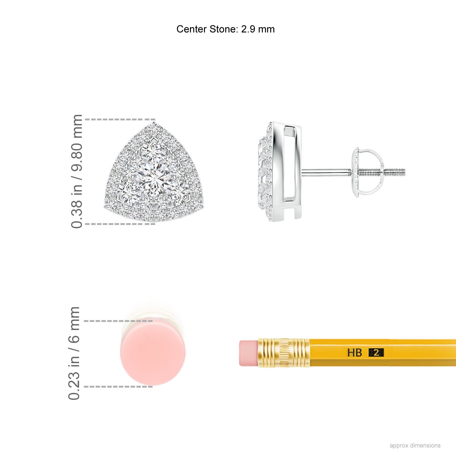 H, SI2 / 0.77 CT / 14 KT White Gold