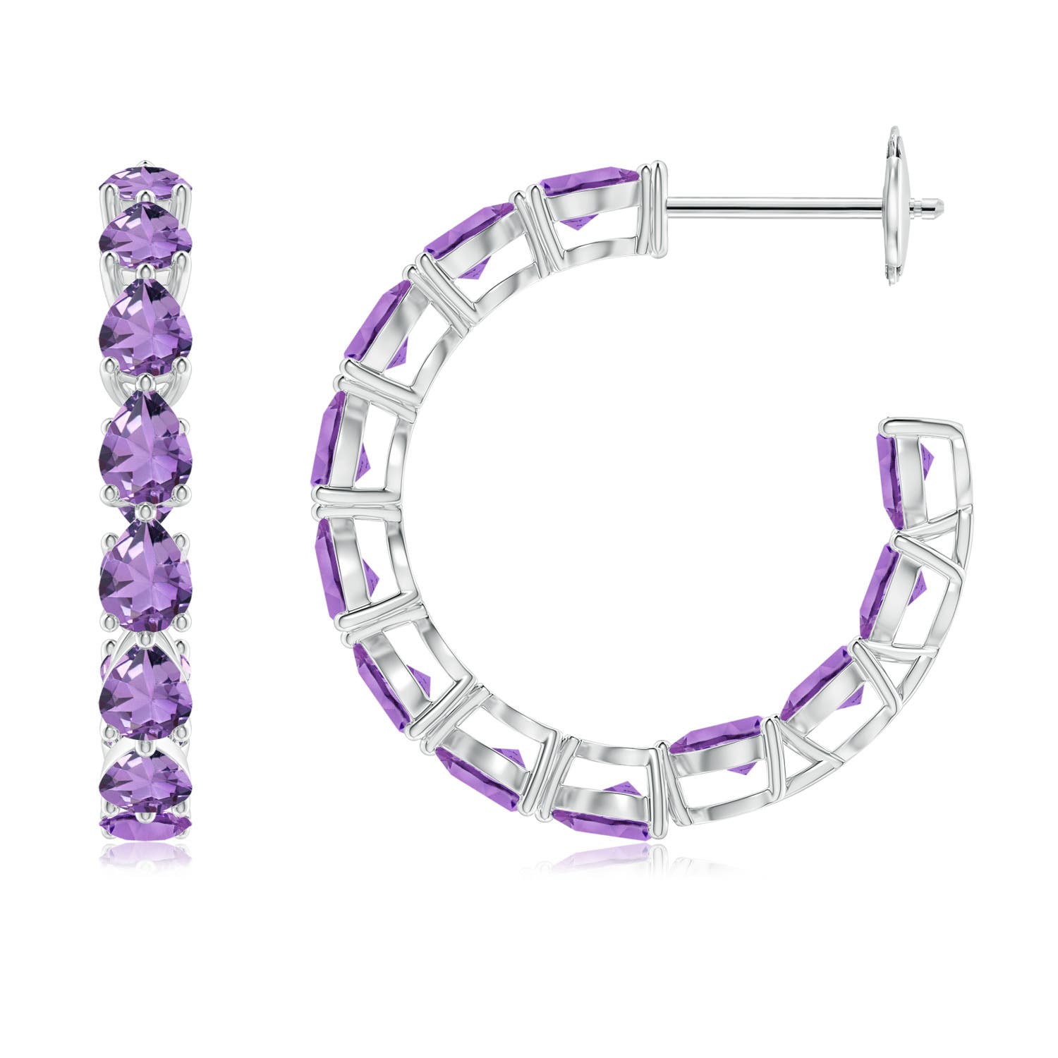 A - Amethyst / 3.12 CT / 14 KT White Gold