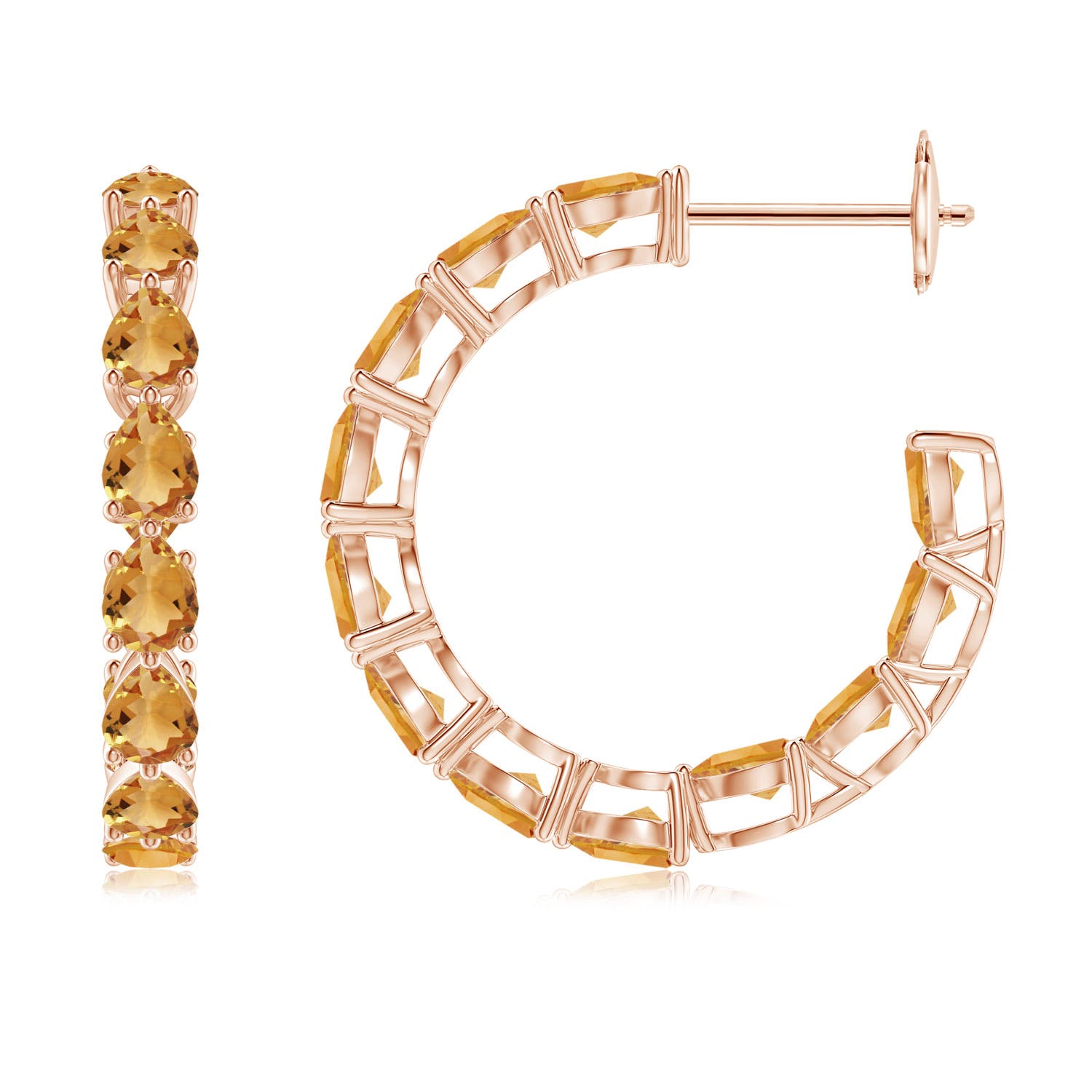 A - Citrine / 3.84 CT / 14 KT Rose Gold