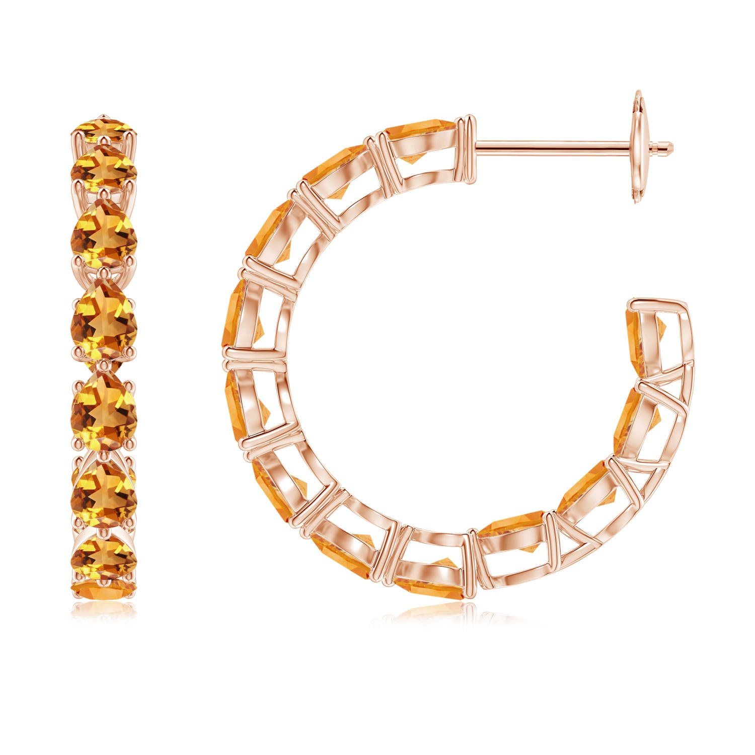 AA - Citrine / 3.84 CT / 14 KT Rose Gold