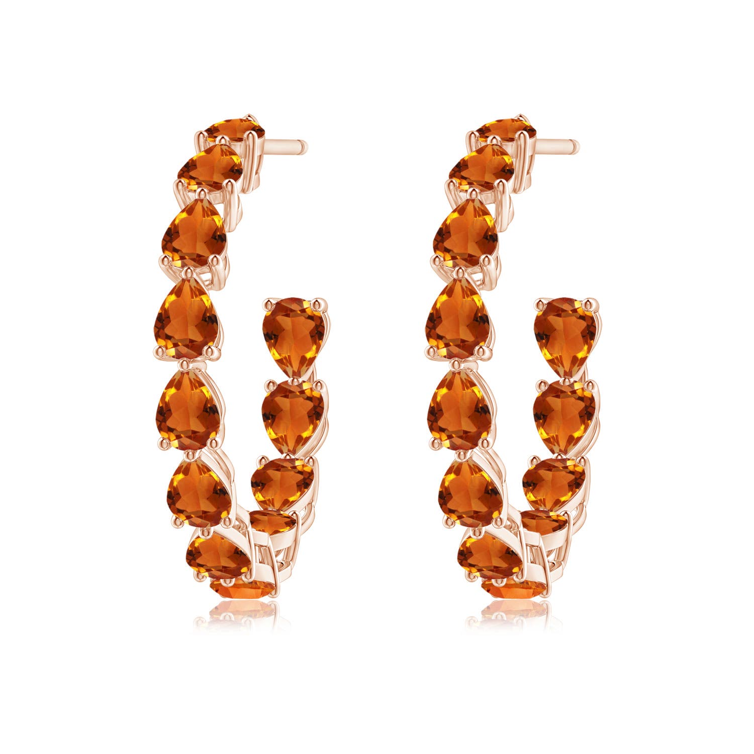 AAAA - Citrine / 3.84 CT / 14 KT Rose Gold