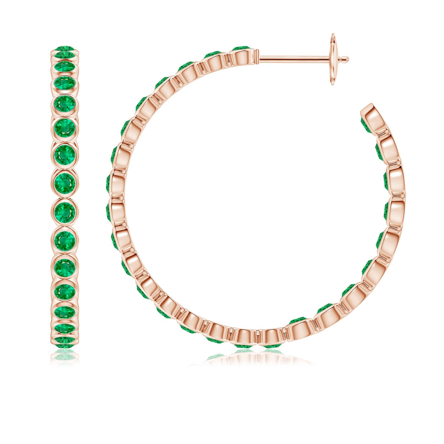 AAA - Emerald / 2.29 CT / 14 KT Rose Gold