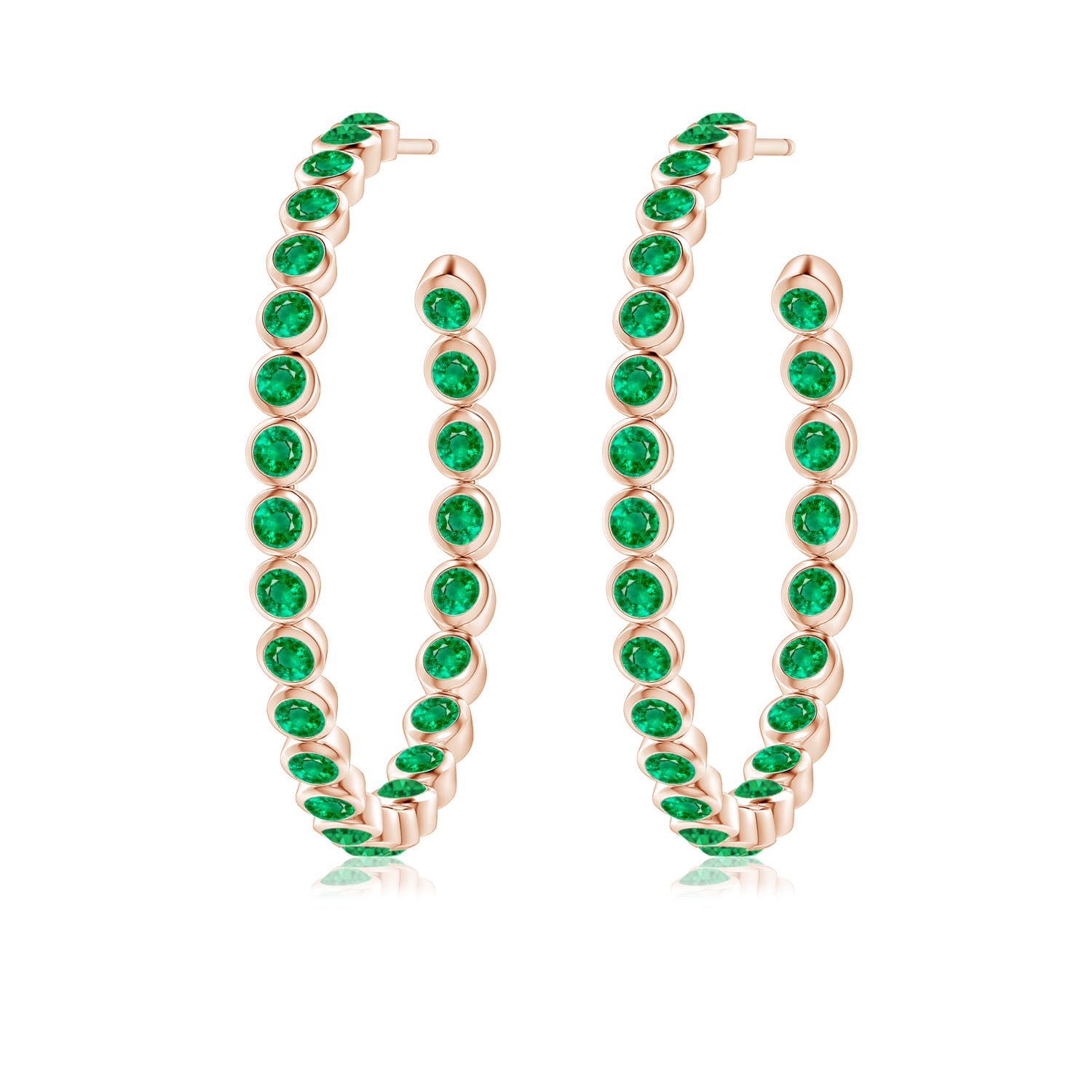 AAA - Emerald / 2.29 CT / 14 KT Rose Gold