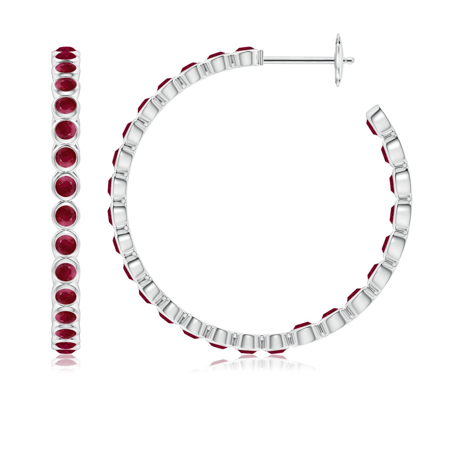 A - Ruby / 3.12 CT / 14 KT White Gold