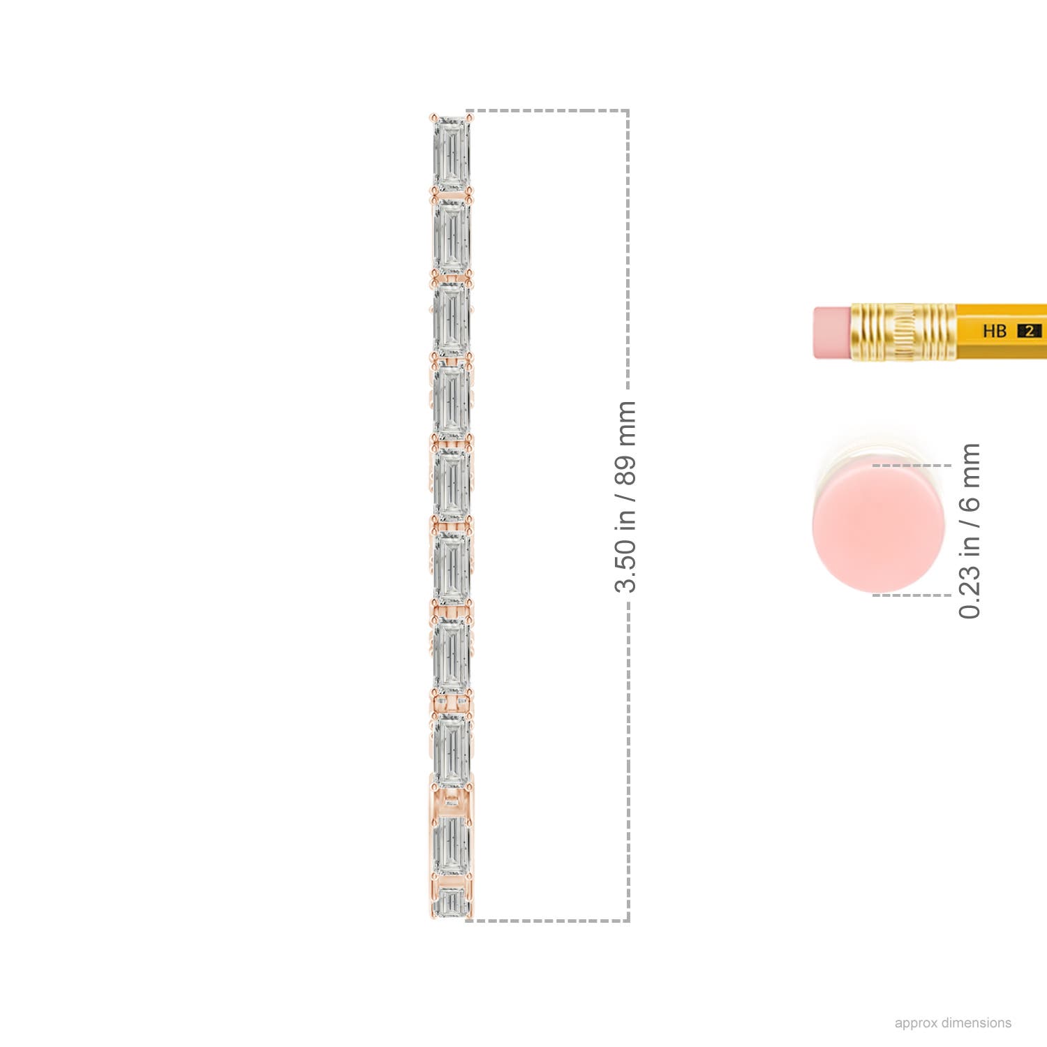 K, I3 / 3.74 CT / 14 KT Rose Gold