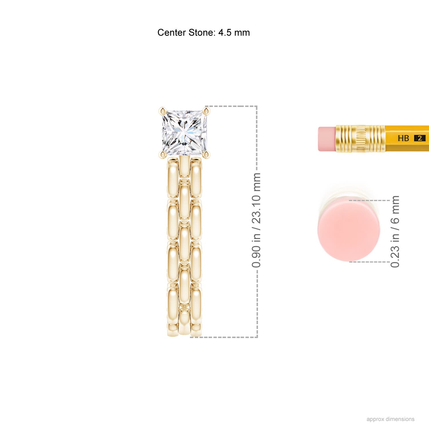 G, VS2 / 1.04 CT / 14 KT Yellow Gold